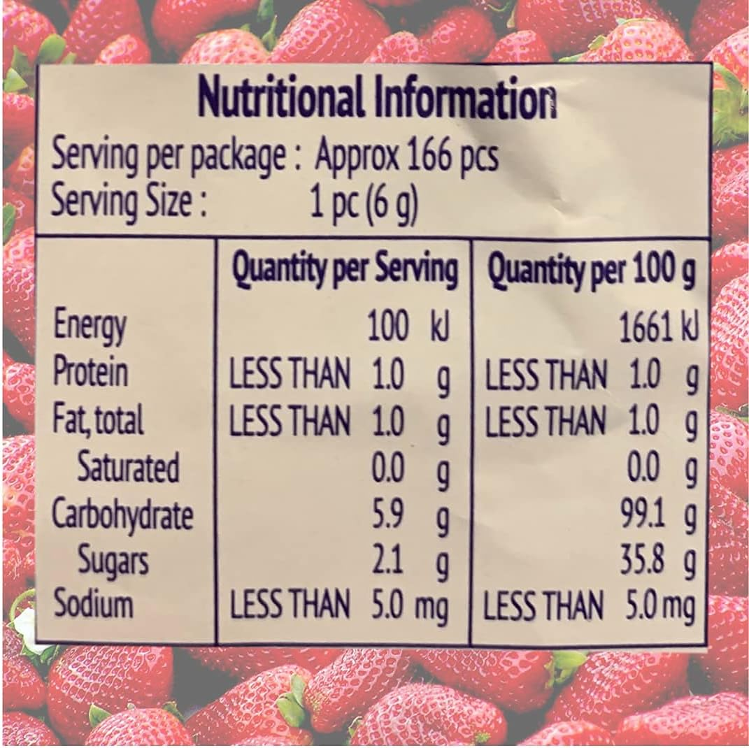 Heart Beat Jumbo Love Candy Strawberry Flavour 6G - 50 Piece Pack image number 3