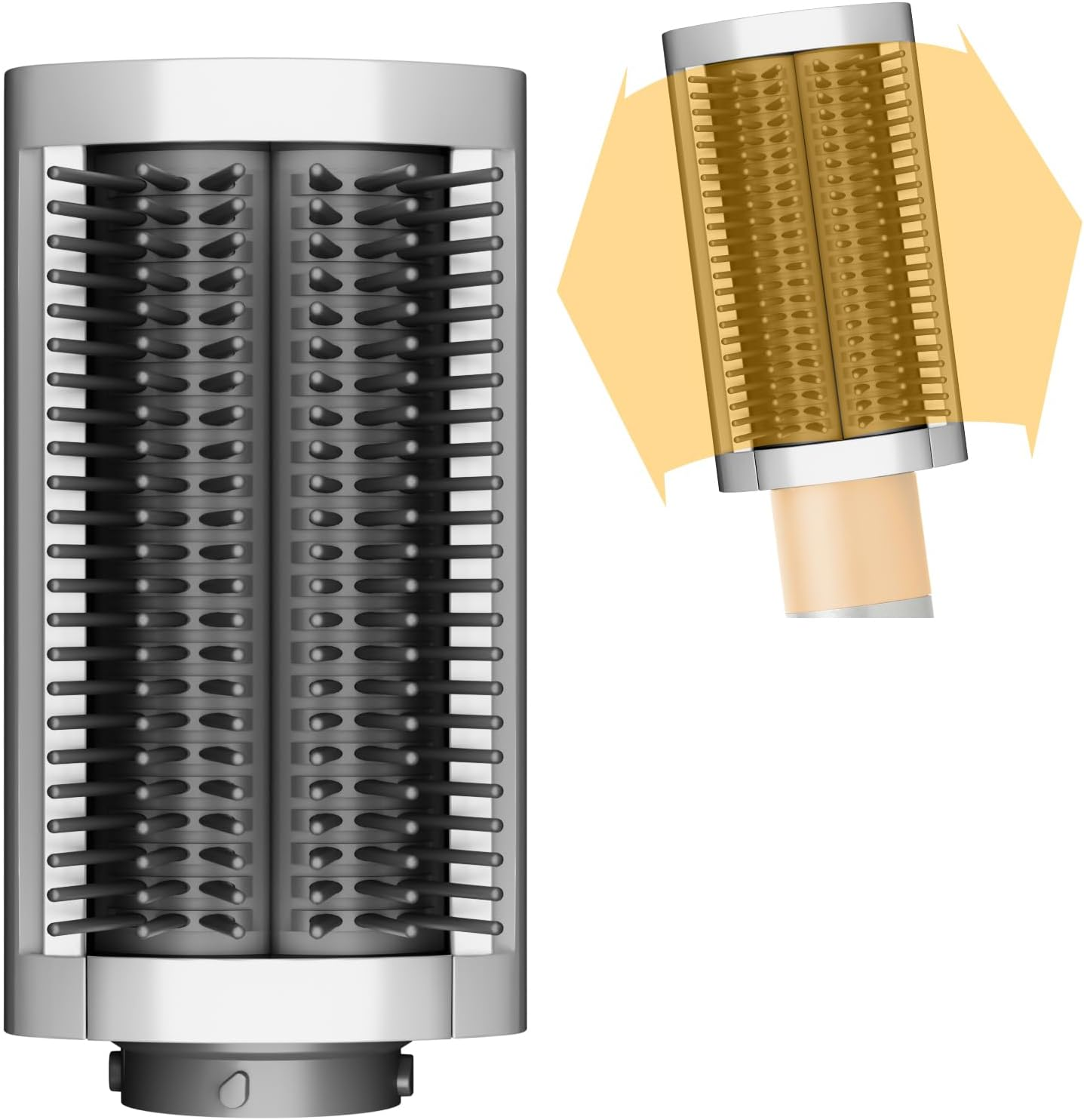 Firm Smoothing Brush for Dyson Airwrap, Hair Stying Drying Comb for Frizee-Prone Hair to Smoothing and Straight, Replacement Attachment for Part No.971892-08 image number 5