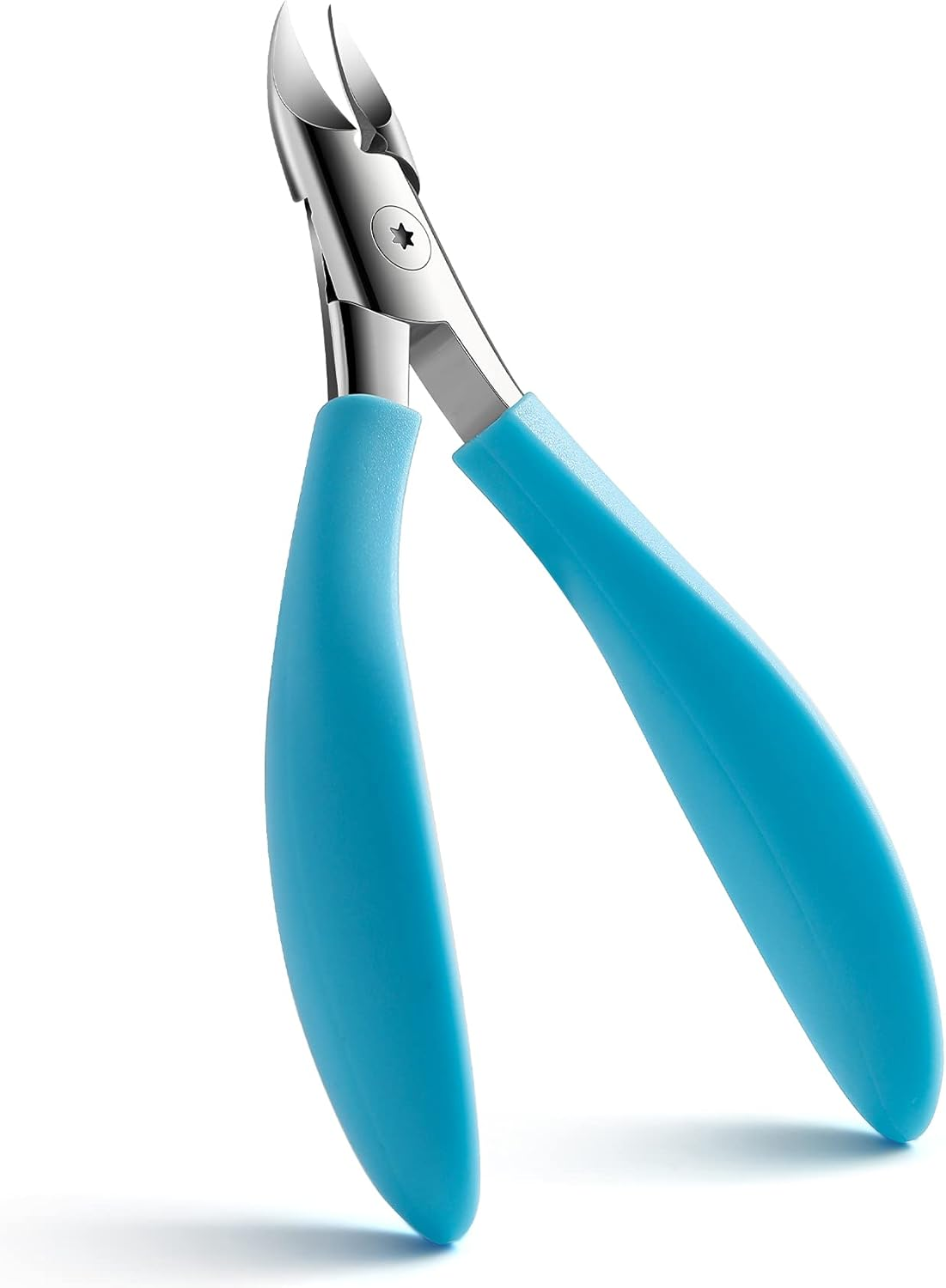 FVION Toenail Clippers, Professional Thick & Ingrown Toe Nail Clippers for Men & Seniors, Velvet-Soft Handle Toenail Cutter/Colorful Nail Clippers, High Grade Stainless Steel