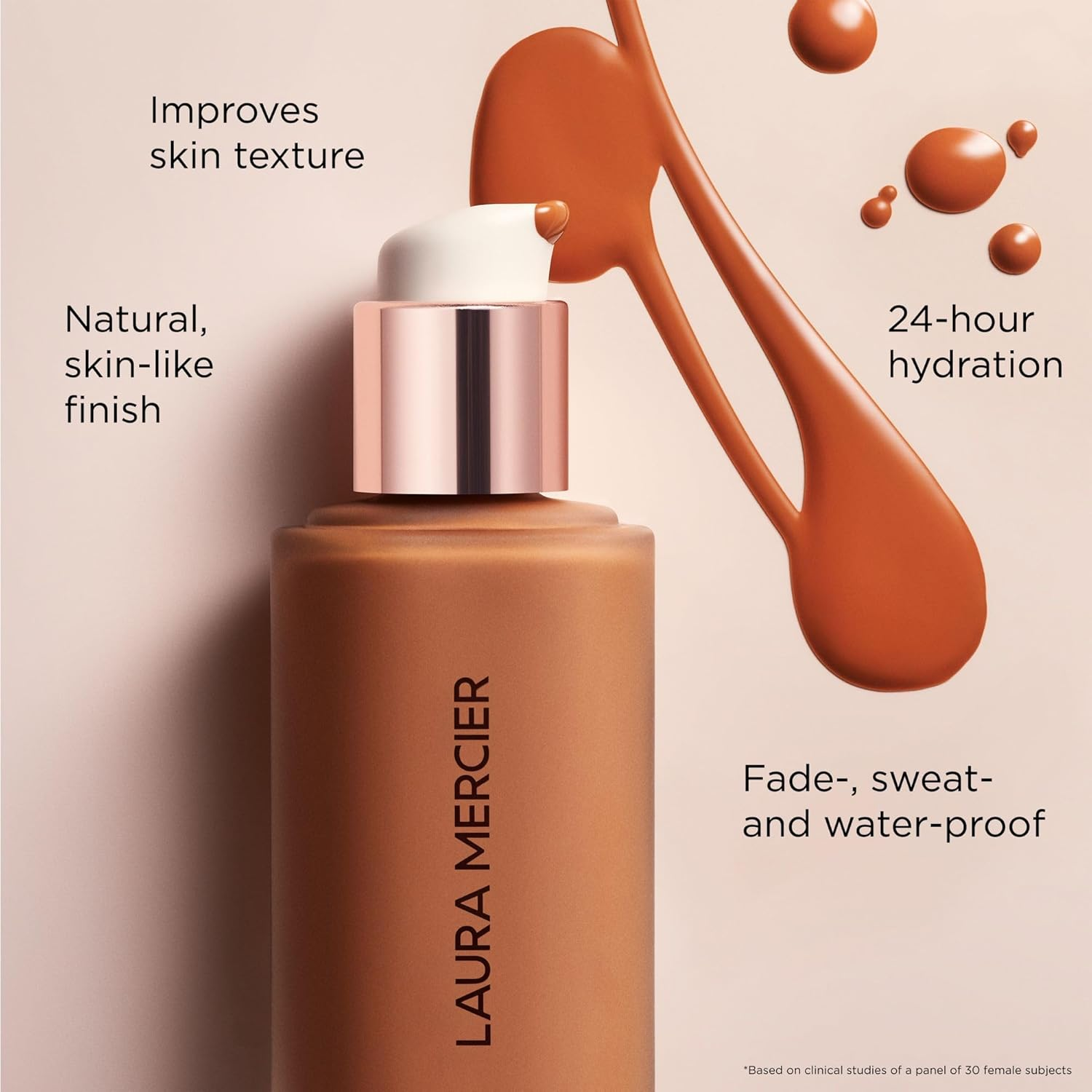 Real Flawless Weightless Perfecting Waterproof Foundation - 2C2 Soft Sand by Laura Mercier for Women - 1 Oz Foundation image number 5