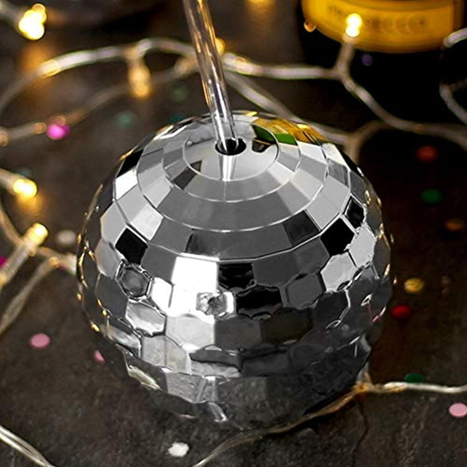 4 Disco Ball Cup Glitter Flash Ball Cocktail Cup Tea Bottle Supplies for Drinking Beverage C image number 6