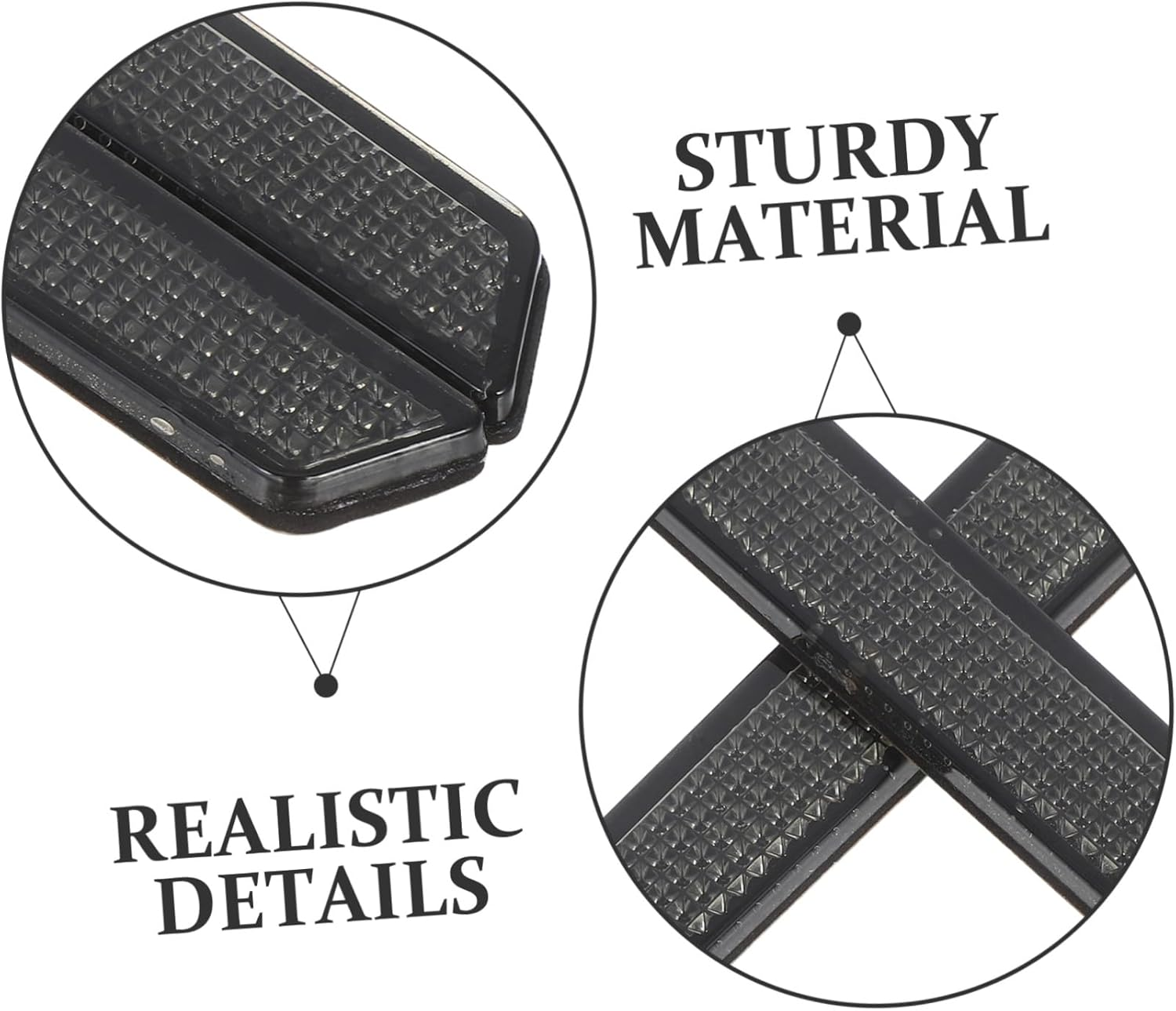 Reflective Motorcycle Saddle Bag Inserts Grey Abs Impact-Resistant Reflector Covers Compatible with Harley Touring Road Safety Accessories for Night Visibility - White image number 2