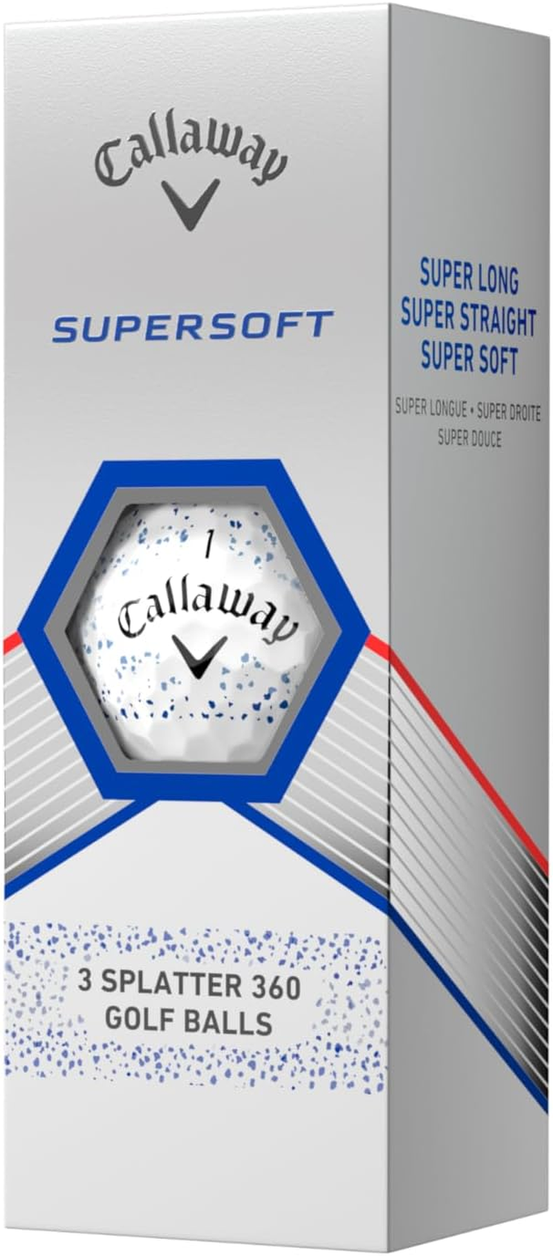 Callaway Golf 2023 Supersoft Golf Balls - Blue Splatter image number 5