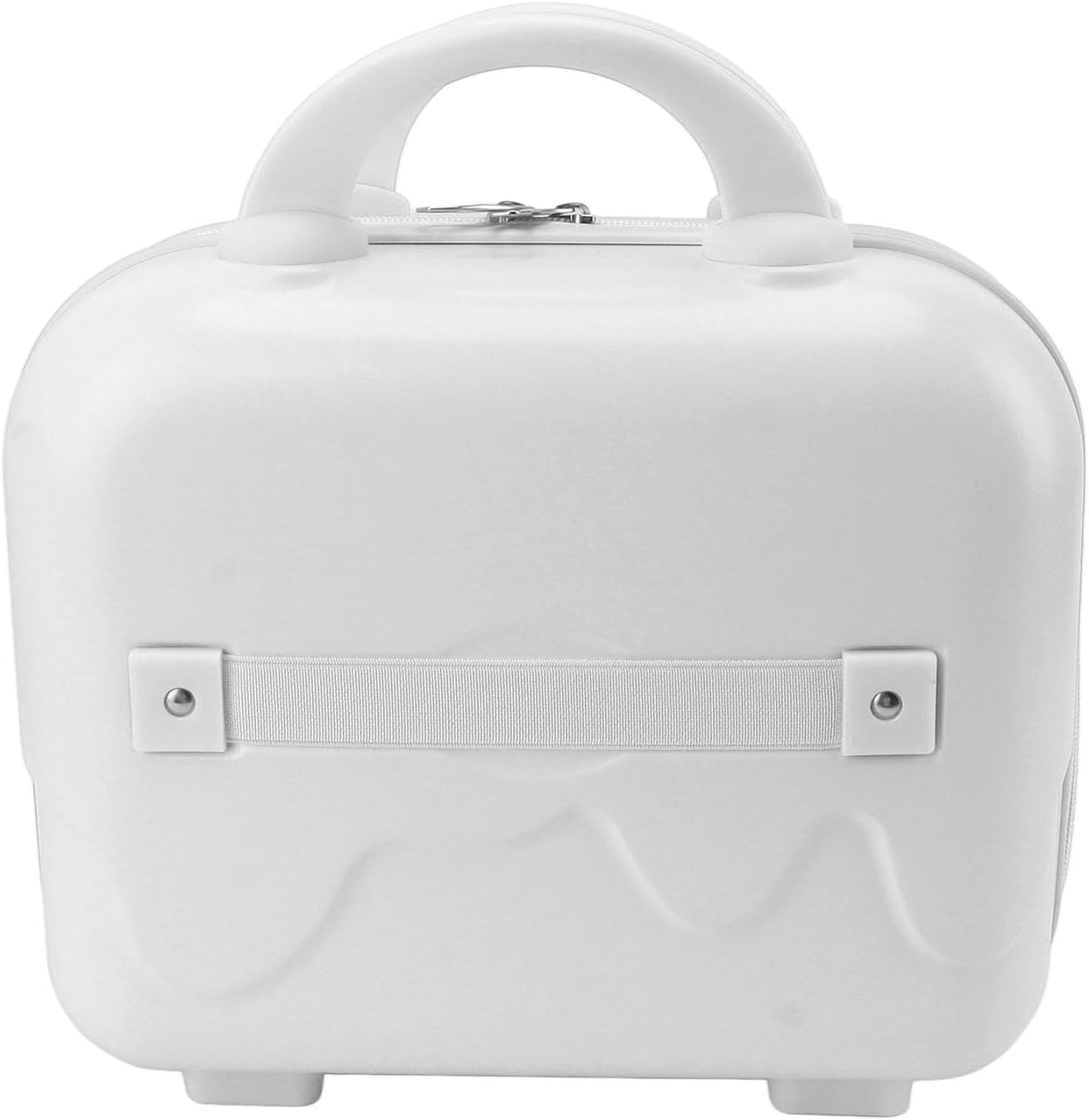 Makeup Travel Case, Impact Resistant Small Travel Hand Luggage anti Scratch 14 Inch for Trip (Cream White) image number 1