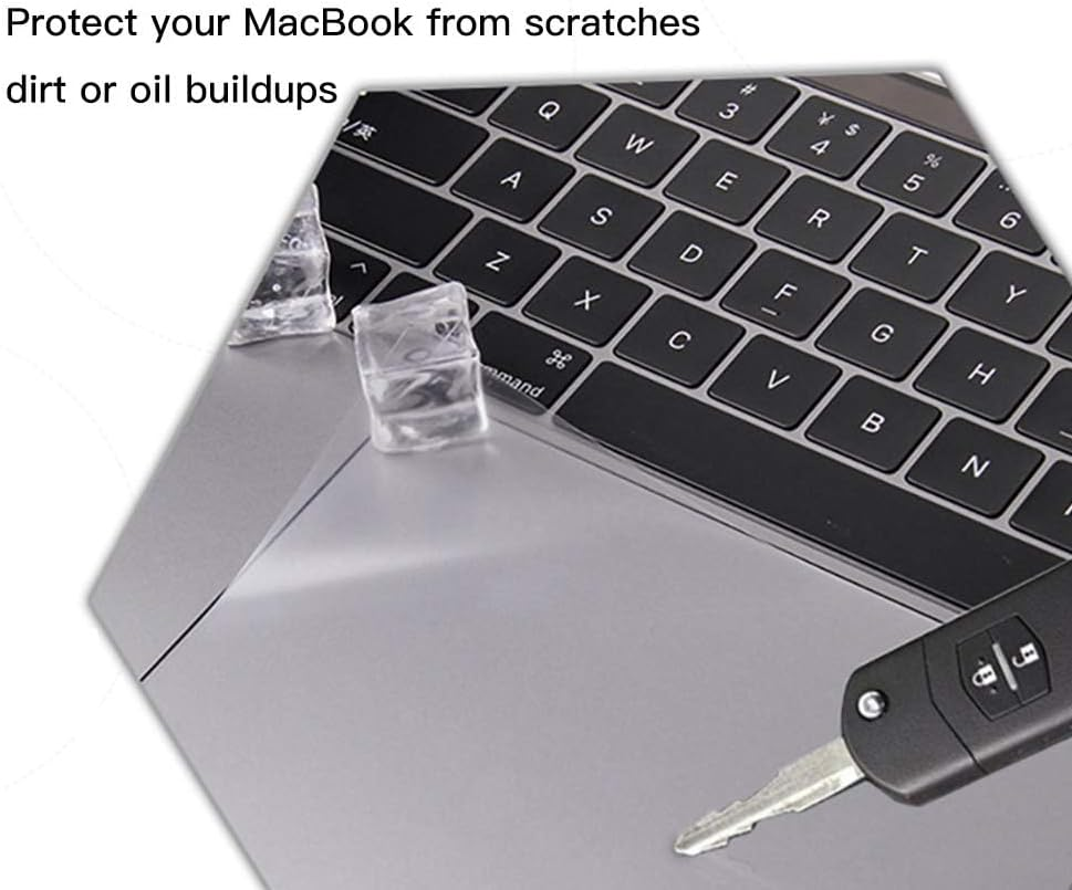 3 Pack Protector Cover Skin for Macbook Air 13.6 Trackpad Protector for 2025 Macbook Air 13.6 Inch Model A3240 A3113 A2681 M4 M3 M2 Chip with Touch ID