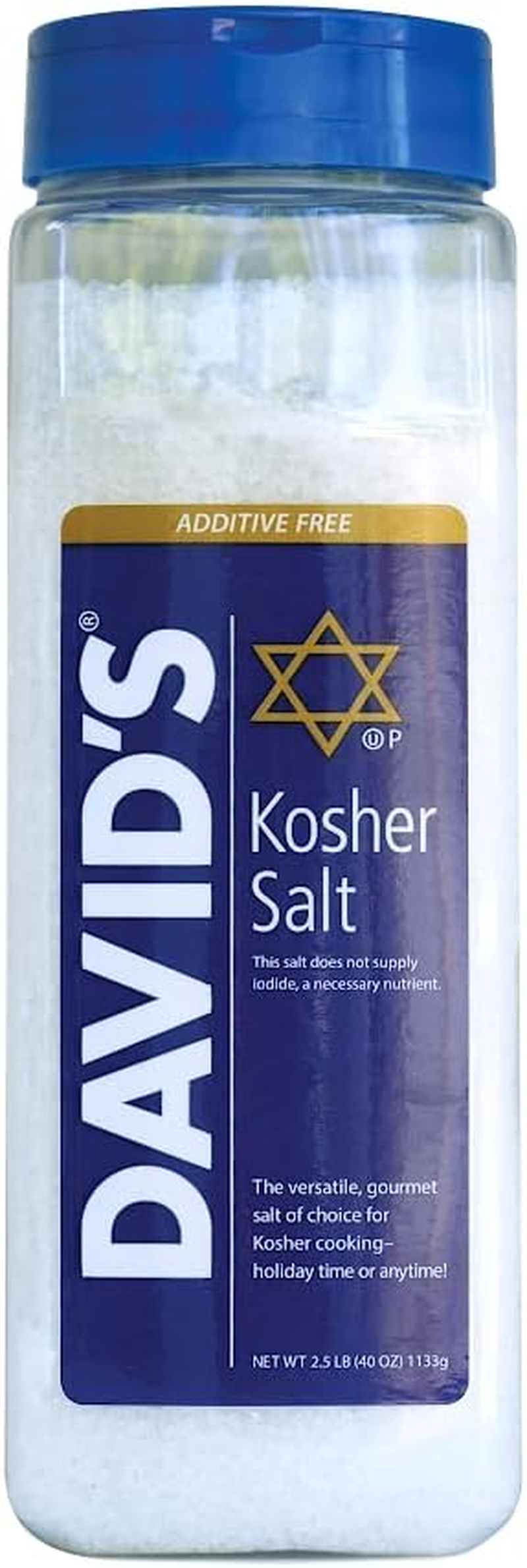 David'S Kosher Salt 1131G 2.5 Pounds (40 Ounces) image number 1