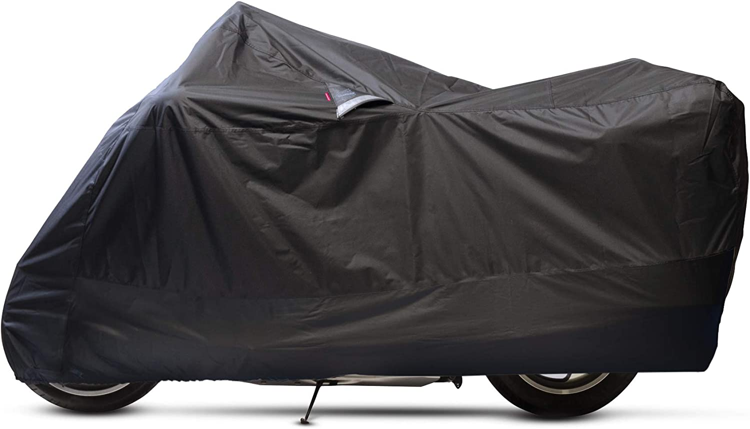 Dowco Guardian by - Weatherall plus Indoor/Outdoor Motorcycle Cover - Reflective - Waterproof - UV Protection - Heat Safe - Moisture Guard Vent - Black - XL - EZ Zip Motorcycle Cover [ 50020-00 ]