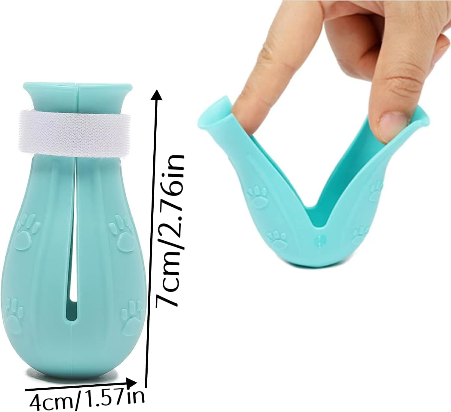 Silicone Cat Anti-Scratch Shoes, 4Pcs Anti-Scratch Silicone Cat Shoes Boots,Anti Scratch Silicone Cat Feet Cover,Silicone Cat Foot Cover Cat Feet Protective Cover,Anti-Scratch Silicone Cat Shoes Boot image number 4