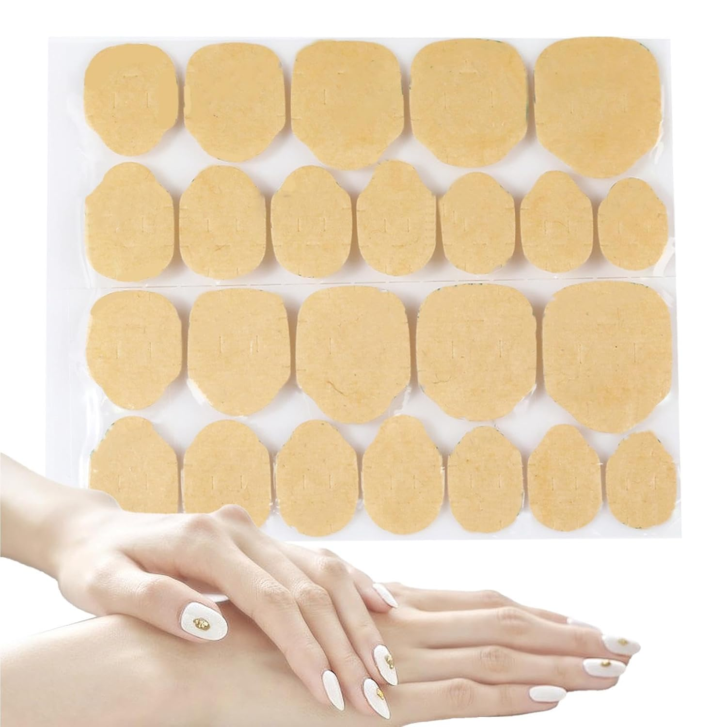 Nail Adhesive for Press on Nails - (1 Sheet) Jelly Sticky Tabs for Nails - Long Lasting Press on Nail Stickers, Nail Glue Tabs for False Nail Tips