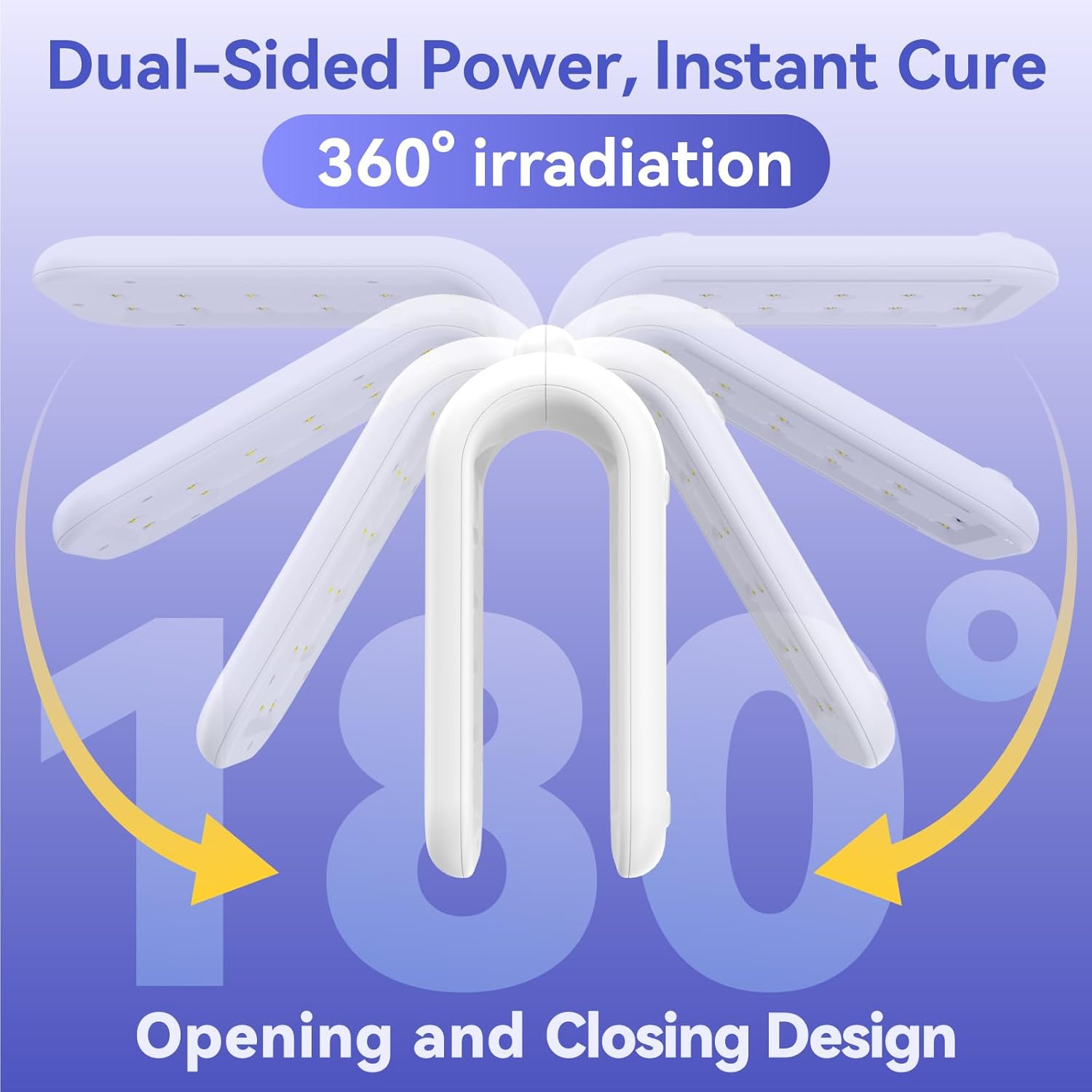 ISTOYO 5In1 UV Resin Lamp, 7-Speed Timer with Digital Display Ranging from 30 to 360S, Gel Nail Lamp and Nail Dryer with 36 Beads, UV Light for Jewelry Making and DIY Crafts image number 5