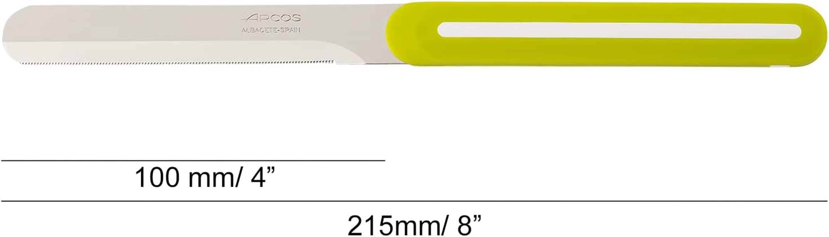 Arcos Paring Knife Set of 3 Pieces 4 Inch Stainless Steel. Colorful Kitchen Knives for Peeling Fruits and Vegetables. Ergonomic Polypropylene Handle. Serie B-Line. Color Orange, Red and Green. image number 3