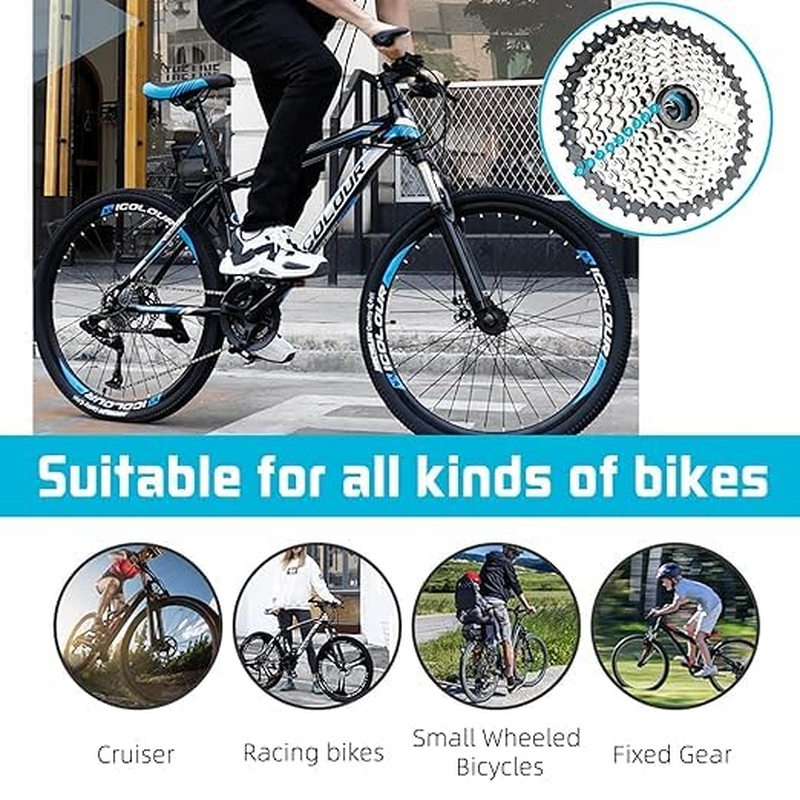 9 Speed Bike Chain 1/2&rdquo; X 11/128&rdquo; 116 Links Electroplated Rust Proof Mountain Bike Chain Carbon Steel Road Bike Shifting Chain Lightweight Cycling Chain with Power Lock Chain Connector image number 3