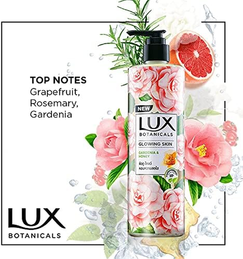 Lux Botanical Glowing Skin Gardenia & Honey Body Wash 450Ml