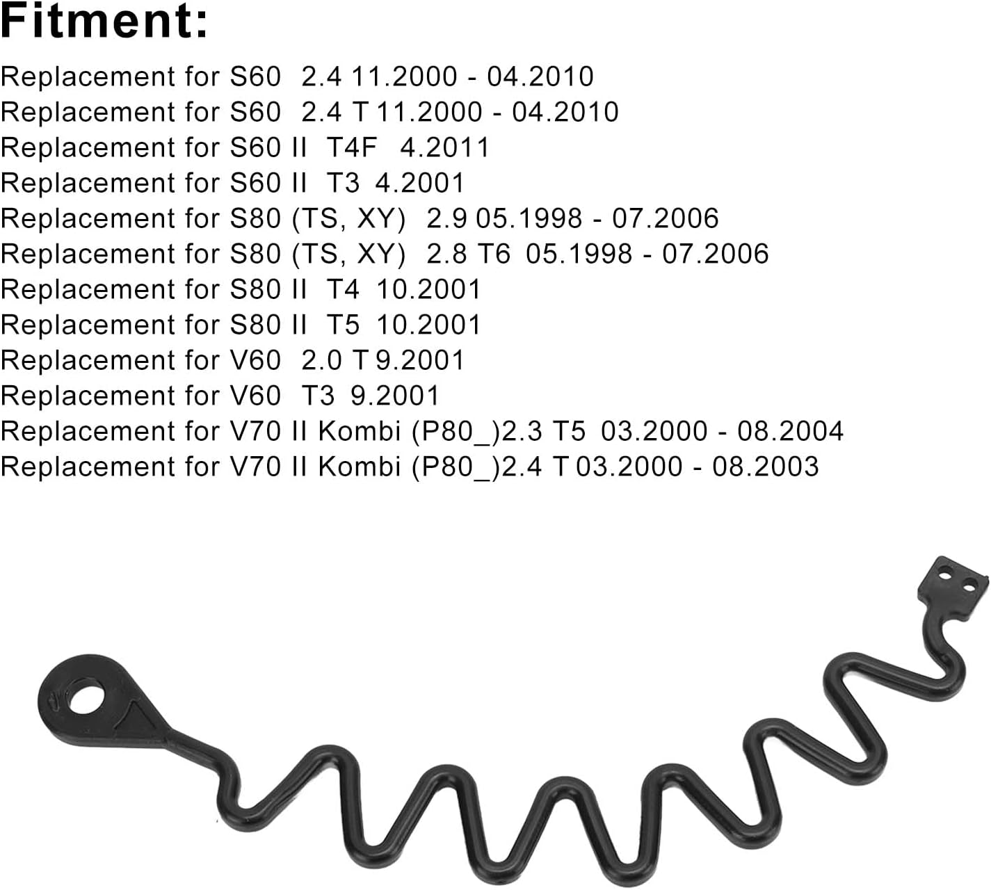 Automotive Durable Rubber Petrol Cap Tether for VOLVO S60 S80 V60 V70 XC60 XC70 XC90 - Fuel Cap Retaining Strap Replacement Part Number 31336424, Easy to Use image number 6