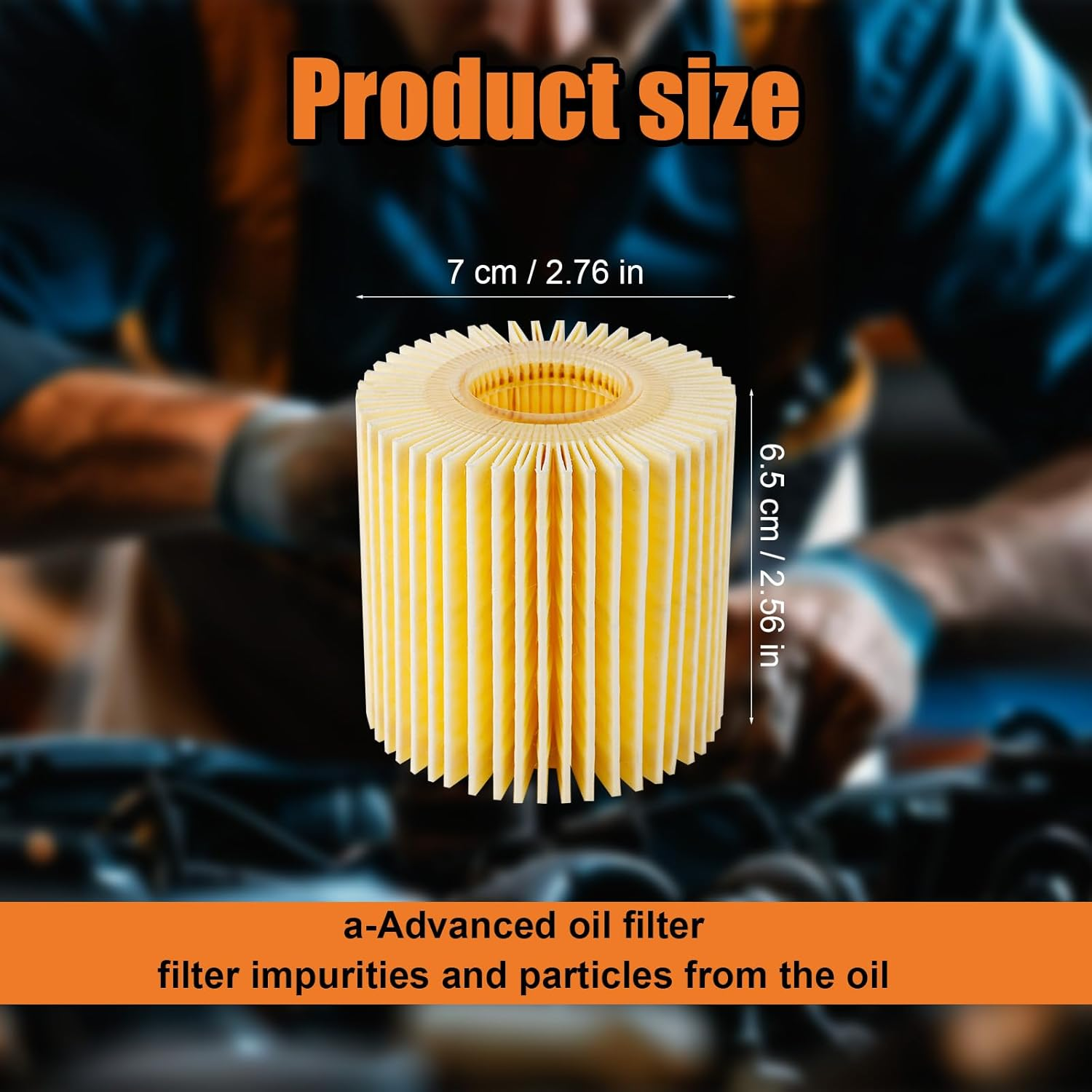 Engine Oil Filter, Oil Filter with Drain Plug Gasket Compatible with Toyota Rav4 Highlander Sienna & Lexus NX200T Rx350/450H/450Hl & Lotus image number 3