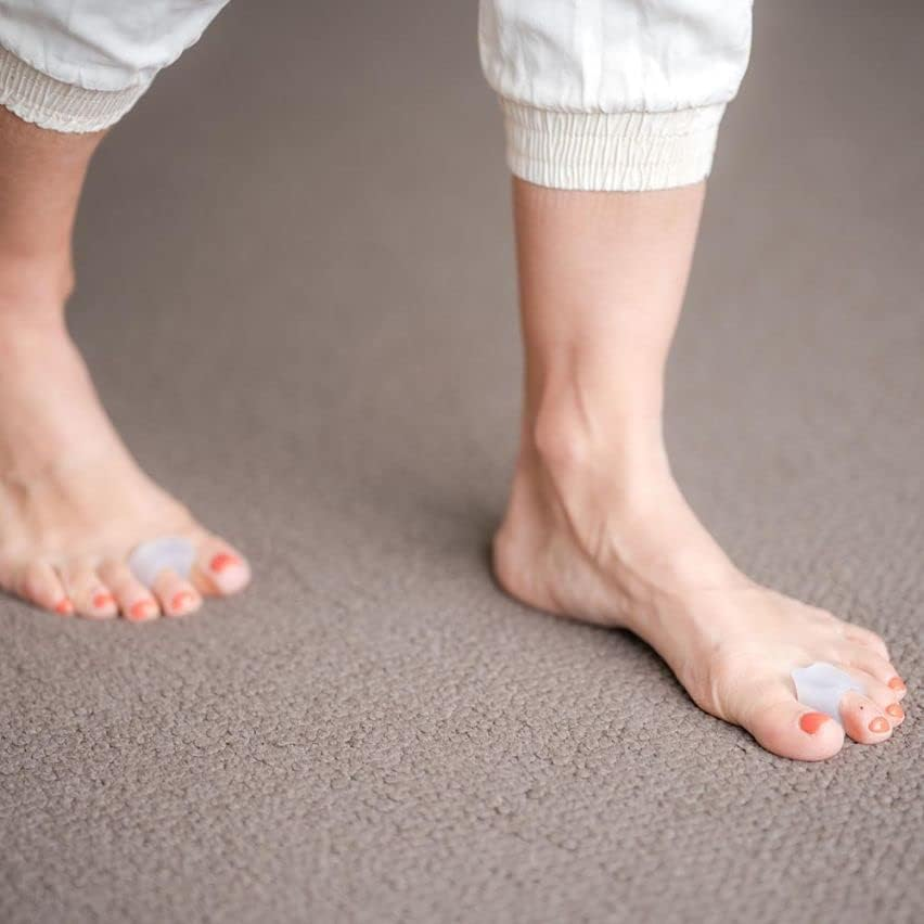 Gel Toe Separators with Loop (2Pcs) for Overlapping Toes, Bunions, Big Toe Alignment, Corrector and Spacer image number 2