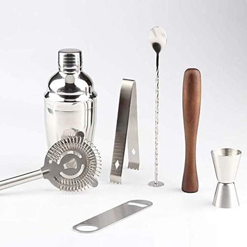 Kitchenware Gadgets 8 in 1 Stainless Steel Wine Cocktail Shaker Tools Set with Cloth Bag, Capacity: 800/600Ml Kitchenware Gadgets image number 2