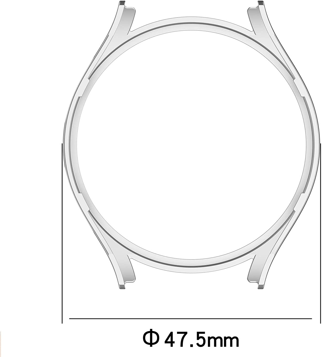 HEYUS [2 Pack] Case Compatible for Samsung Galaxy Watch 5 Pro 45Mm PC Bumper Protective Slim Cover for Galaxy Watch 5 Pro