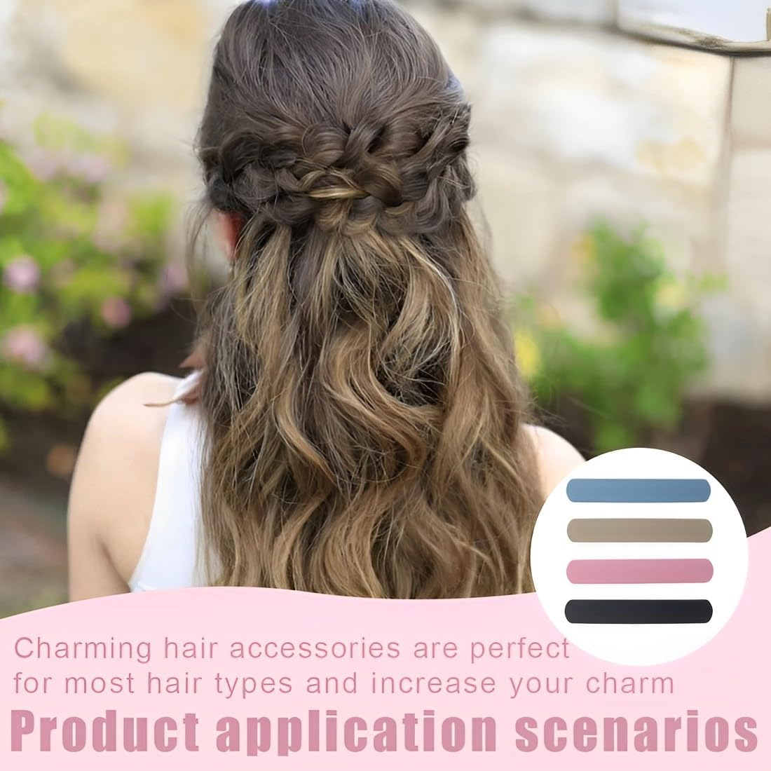 AOEVUIR Pack of 4 French Hair Clips, Women'S Thin Hair, Automatic Hair Clip for Thin Hair and Thick Hair Clips Set for Women image number 2