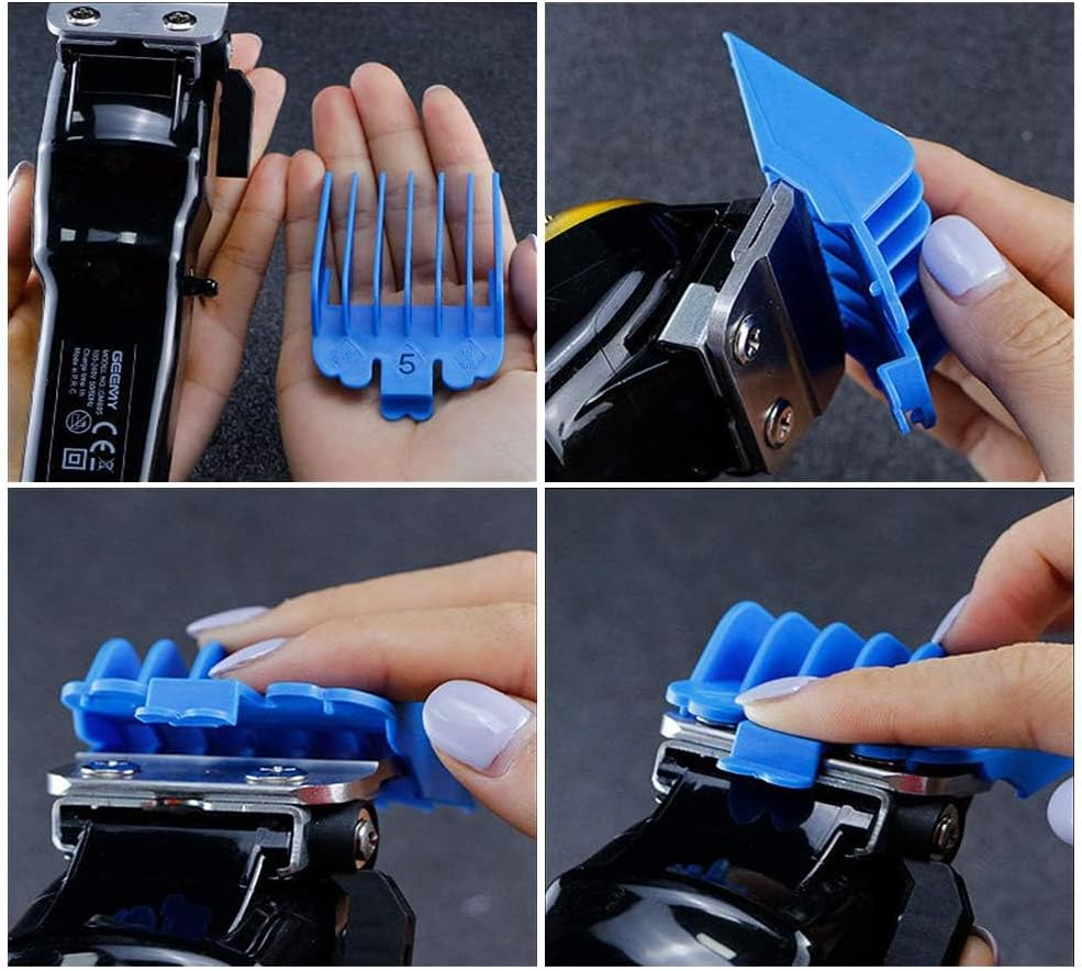 Admecoo 10PCS Hair Clipper Guide Comb Set for Wahl Hair Clippers Limit Combs Hair Trimmer Guards Attachments Hair Salon Tool Set