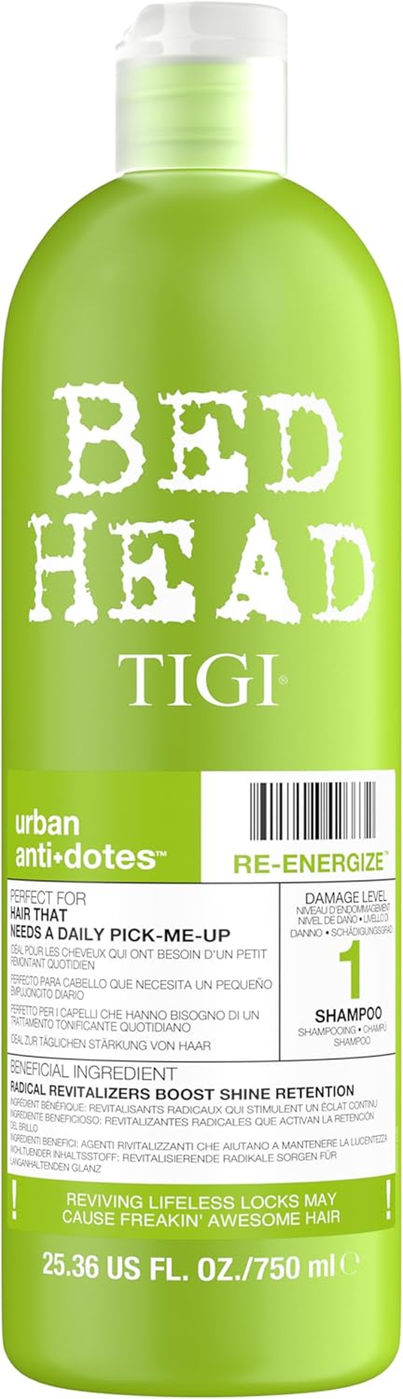 TIGI Bed Head Urban Antidotes Urban Antidotes 1 Re-Energize Shampooing 750Ml image number 4