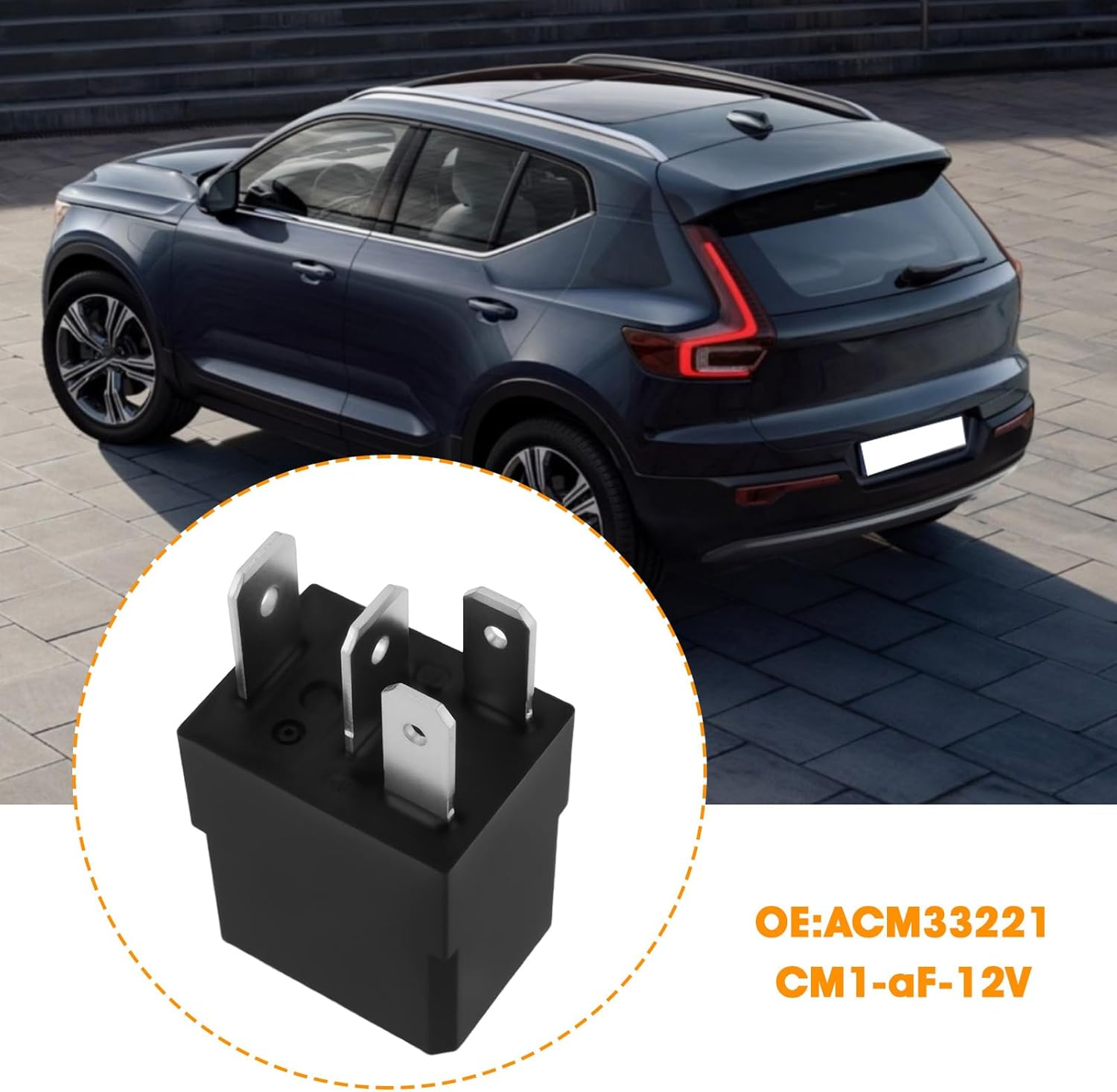 Be in Your Mind 4PCS 12VDC 4Pins Car Relay ACM33221 Cm1-Af-12V for Automotive Lighting Horn Motor Control Systems Applications image number 5