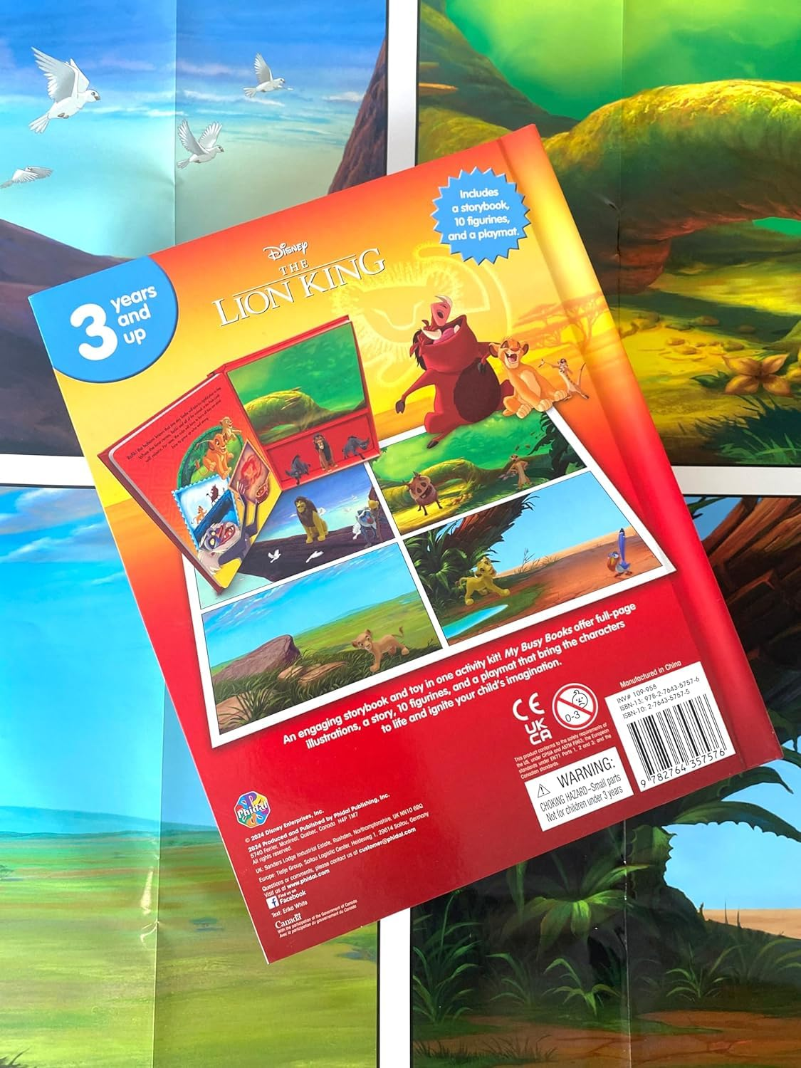 Disney Lion King My Busy Books - Storybook, 10 Figurines, Playmat: with Storybook, 10 Figurines and a Playmat image number 2