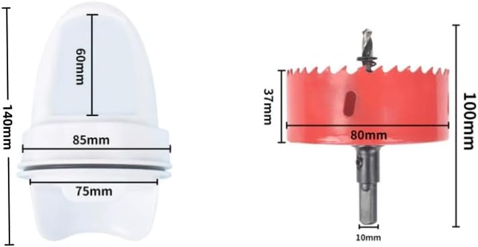 GYWHOOFT DIY Chicken Feeder Kit,6 Pack DIY No Waste Chicken Feeder Kit,6 Ports with Rodent Proof Covers,Automatic Poultry Feeder for Buckets, Barrels, Bins, Troughs