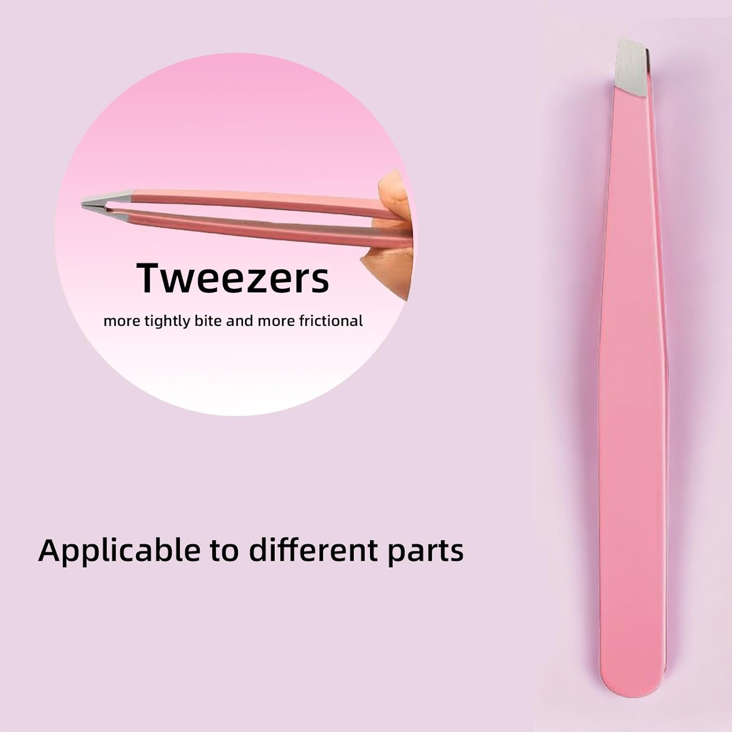 Suytvenxau 6 PCS Professional Tweezers Set - Stainless Steel Precision Tweezers for Eyebrows, Facial Hair, Ingrown Hair, Splinter Removal - Precise Tweezers (Multicolor) image number 5