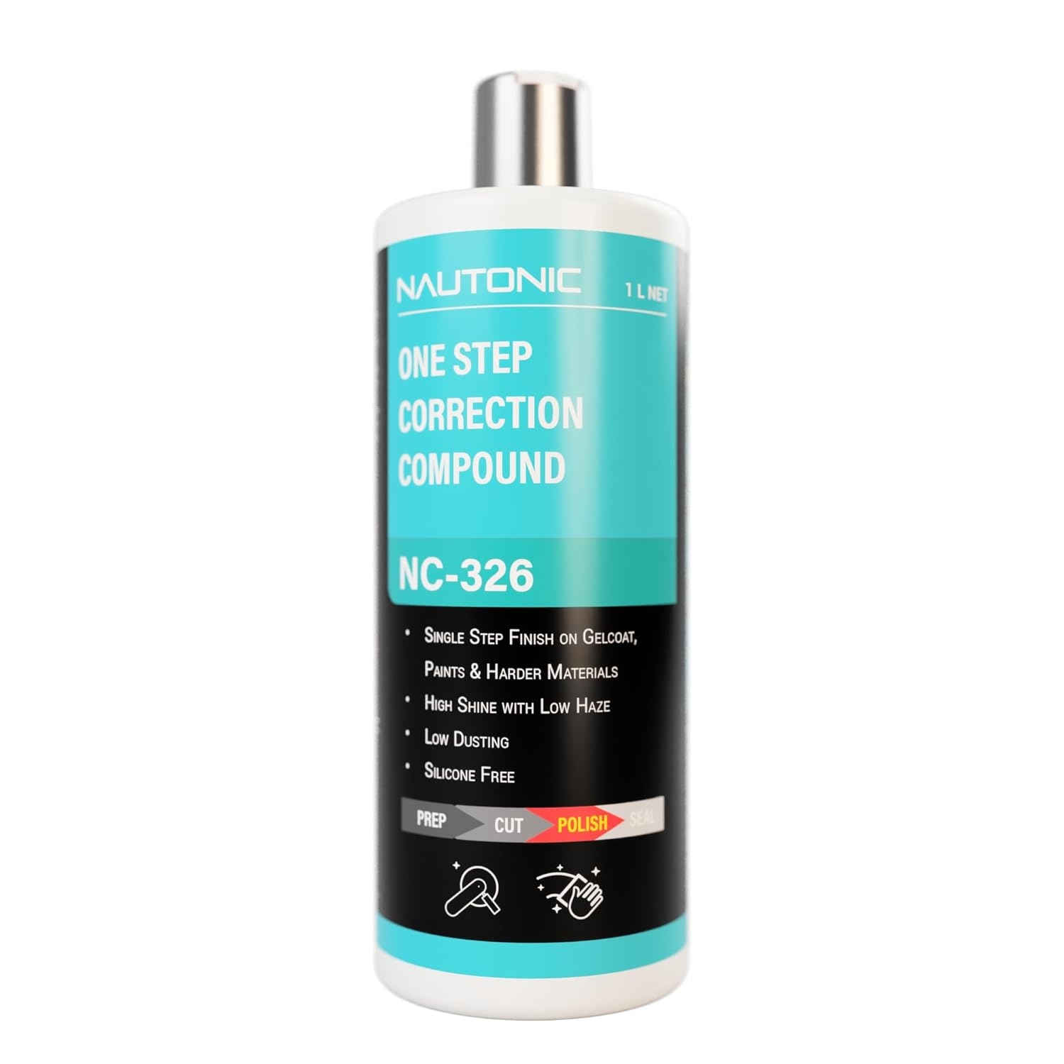 One Step Correction Compound NC-326 High Gloss for Paint, Gelcoat and Acrylic -1Lt image number 3