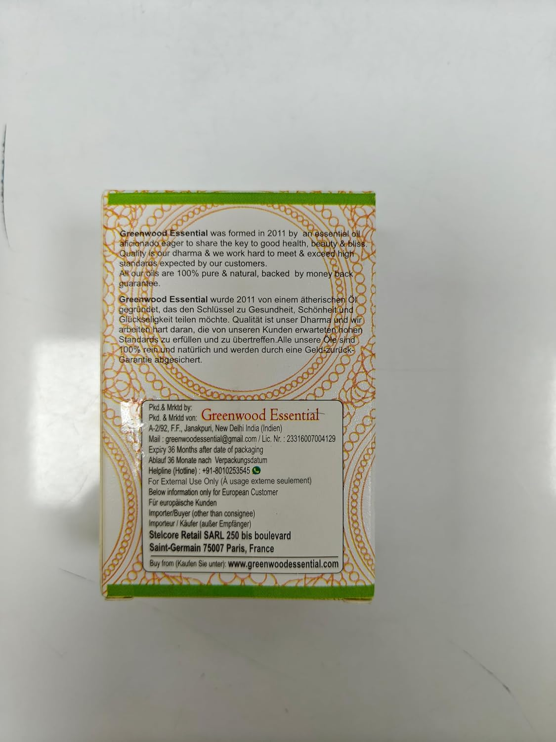 Greenwood Essential Pure Patchouli Essential Oil (Pogostemon Cablin) with Glass Dropper Steam Distilled for Personal Care 30Ml (1Oz) image number 4