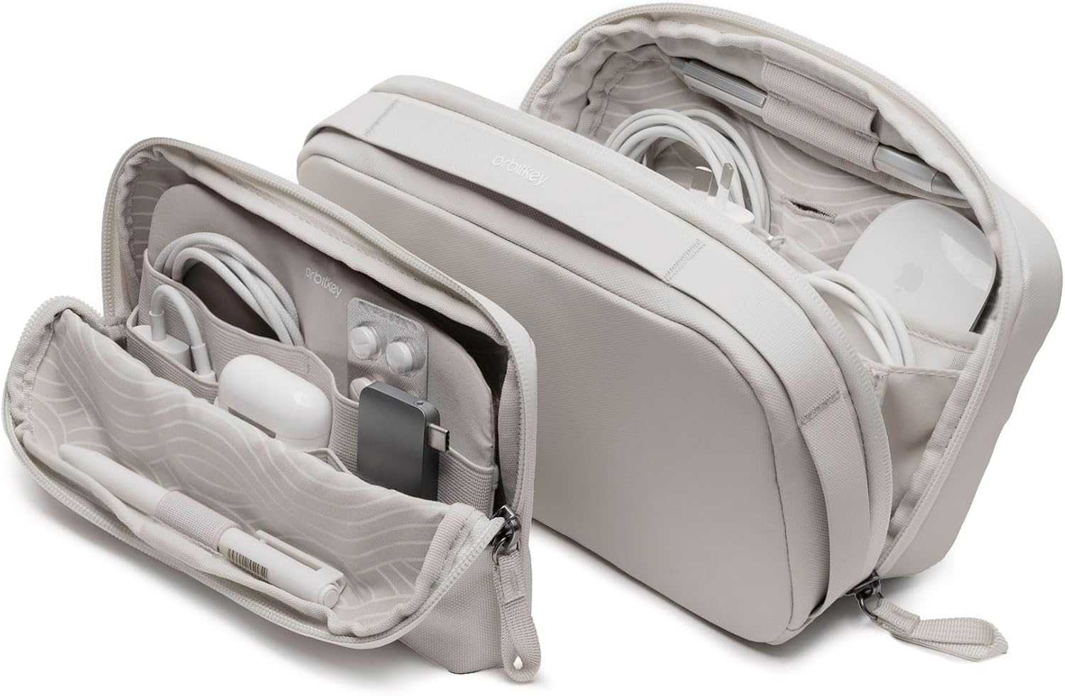 Konmari | Orbitkey 2-In-1 Tech Pouch - Stone image number 3