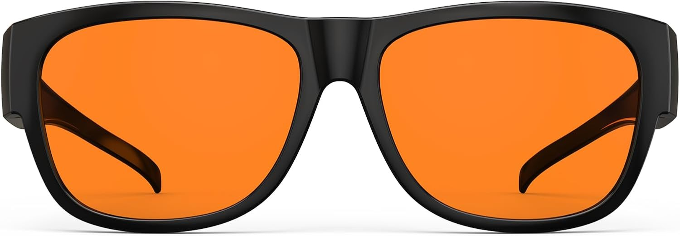 Bloomoak 99% Blue Light Blocking Fit over Glasses-Amber Nighttime Eyewear-Fit over  & Reading Glasses, anti Glare for Better Sleep, Screens