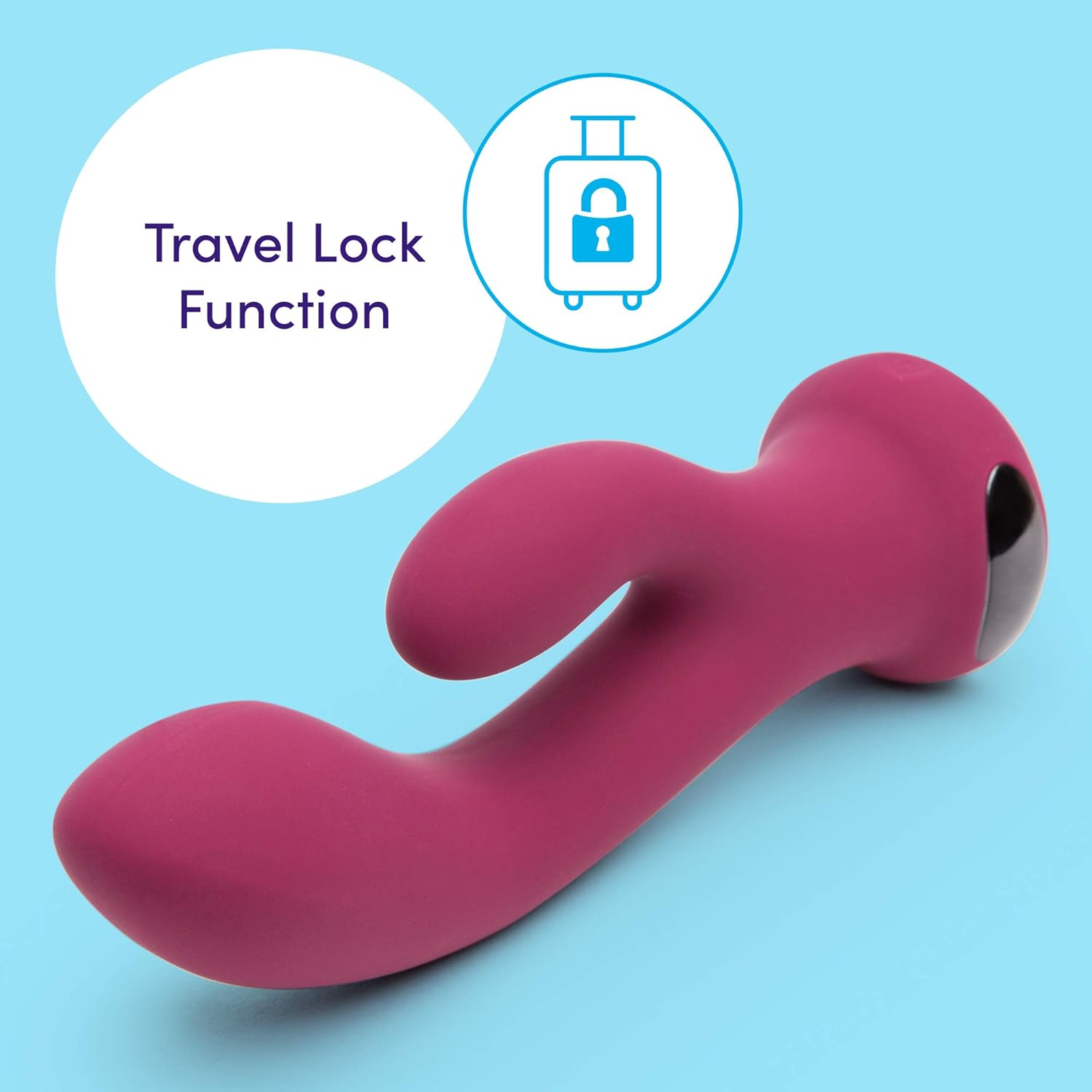 Lovehoney Mantric Rabbit Vibrator - 4.5 Inch Curved Silicone G Spot Vibrator for Women - Beginner Friendly Dual Stimulation Adult Sex Toy - Rechargeable & Waterproof - Pink