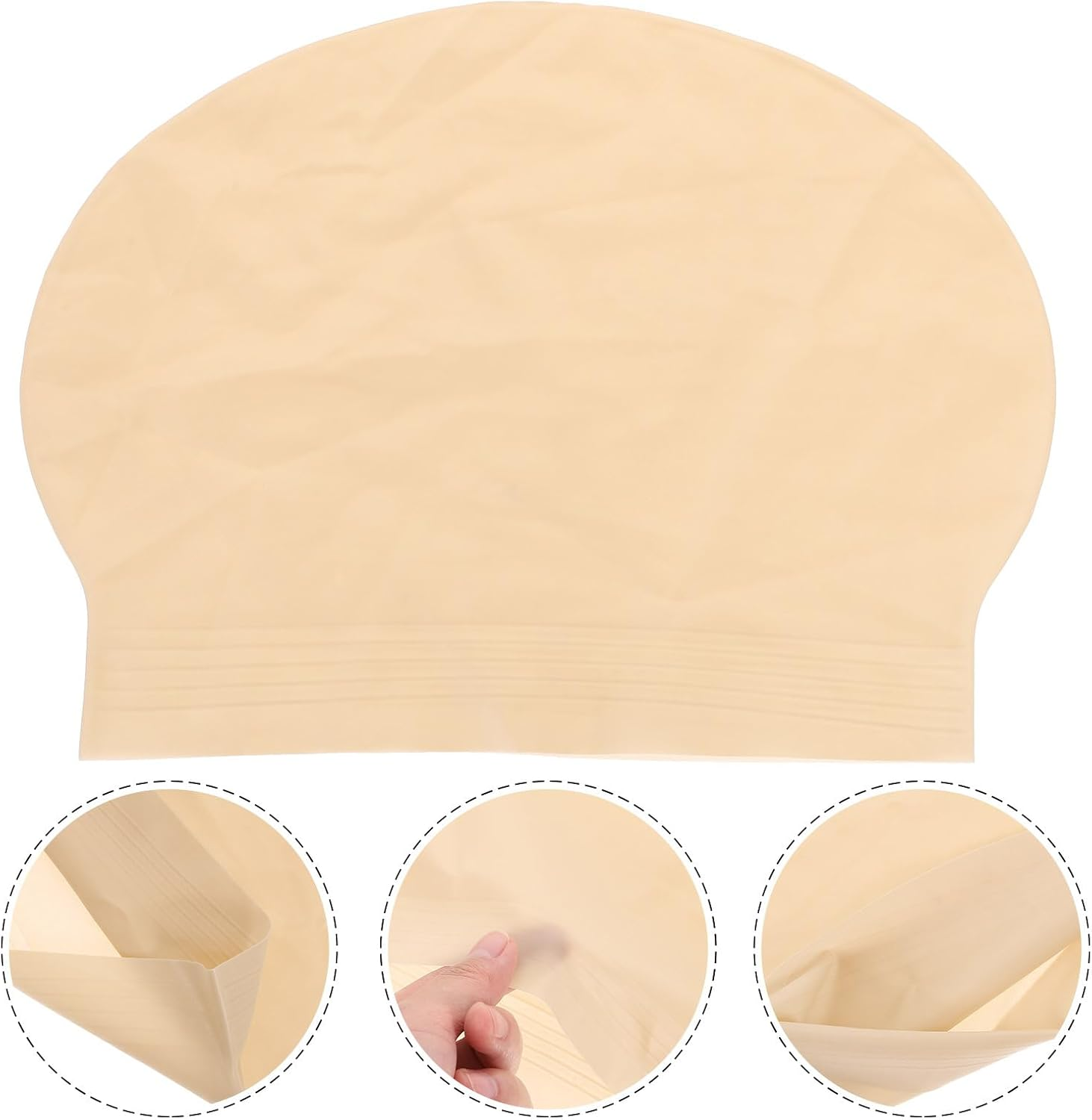 Homoyoyo Latex Bald Cap for Costumes - Nude Wig Costume Accessory - Professional Bald Head Cover for Halloween Makeup Ideal for Adults and Cosplay image number 5