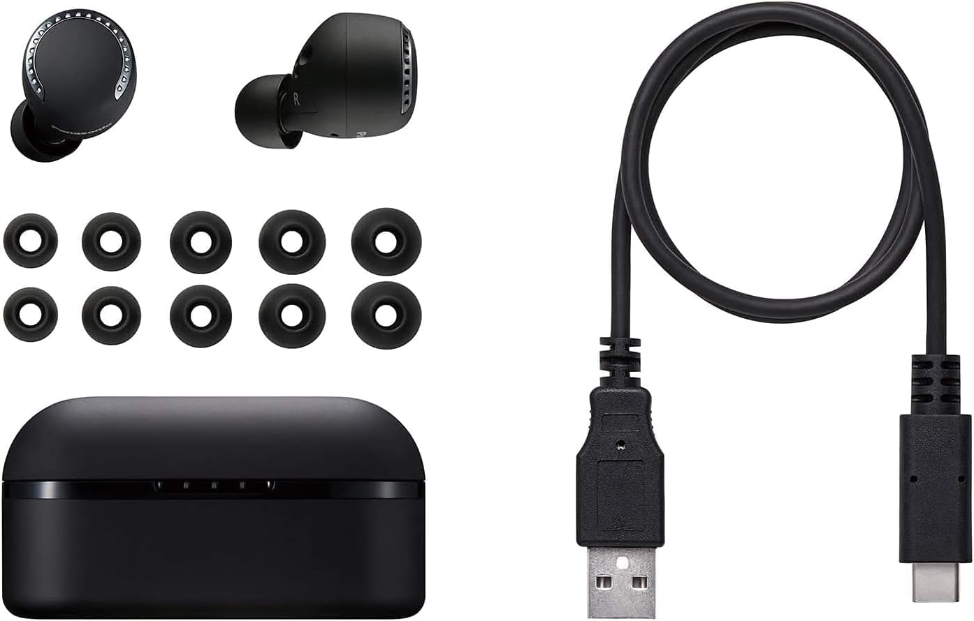 Panasonic True Wireless, High Performance, Bluetooth, Noise-Cancelling and Water-Resistant Earbuds, Black (RZ-S500WE-K) image number 6