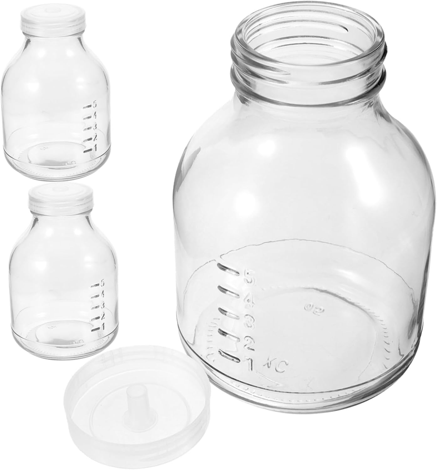 COOPHYA 3Pcs Mushroom Growing Kit Plant Jars Glass Grow Jars Lid Plant Nursery Bottles for Gardening image number 6