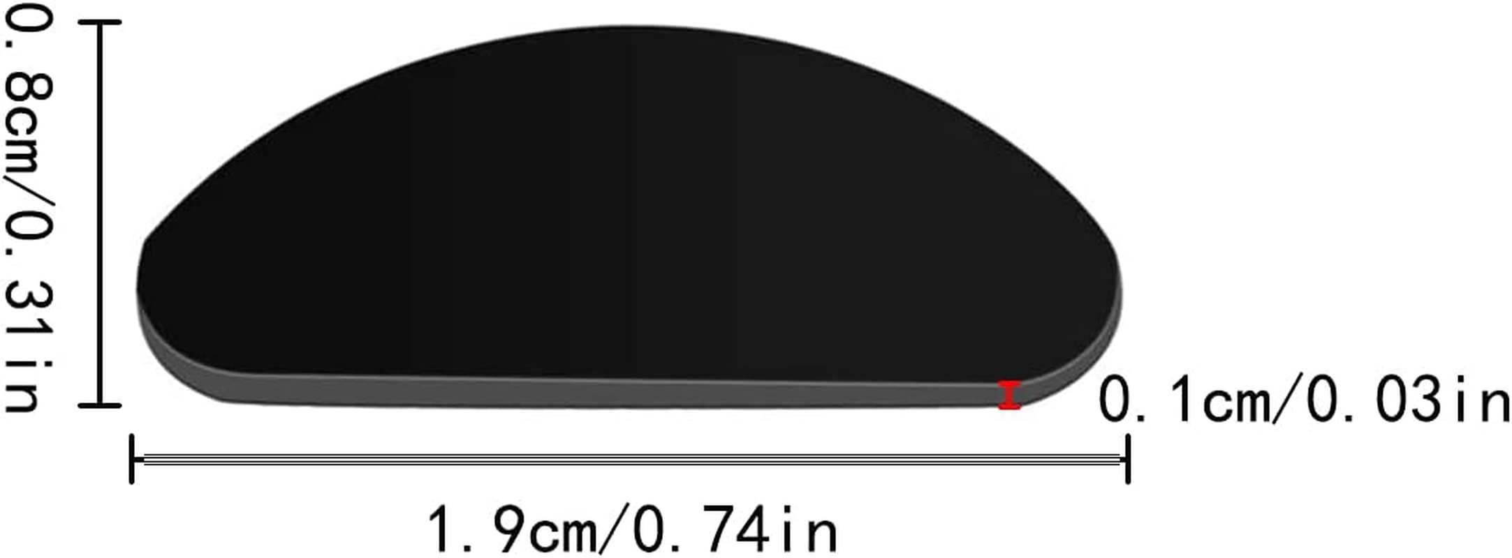 Silicone Nose Pads, 40 PCS Adhesive Anti-Slip Eyeglass Nose Pads for Glasses, Sunglasses (Clear & Black) image number 1