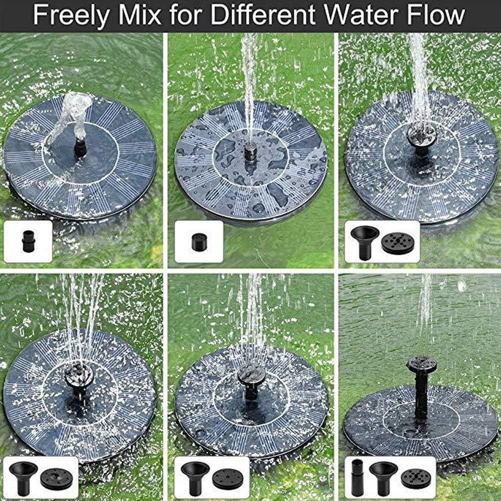 7V Water Fountain Pump with Quick Automatic Running, Strong and Durable ABS Construction, Suitable for Bird Baths and Fish Pools, Outdoor Garden Decoration image number 2