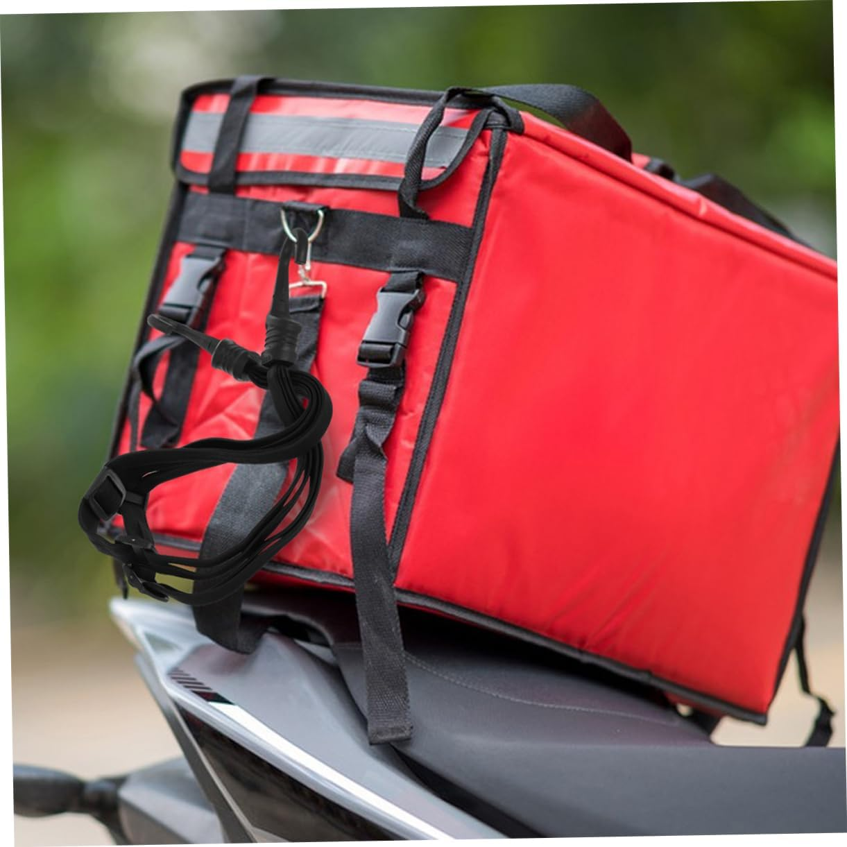 OSOLADY 2Pcs Electric Vehicle Helmet Straps Motorcycle Elastic Rope Luggage Strap for Helmet Elastic Rope Bungee Cords Hooks Heavy Duty Lashing image number 6