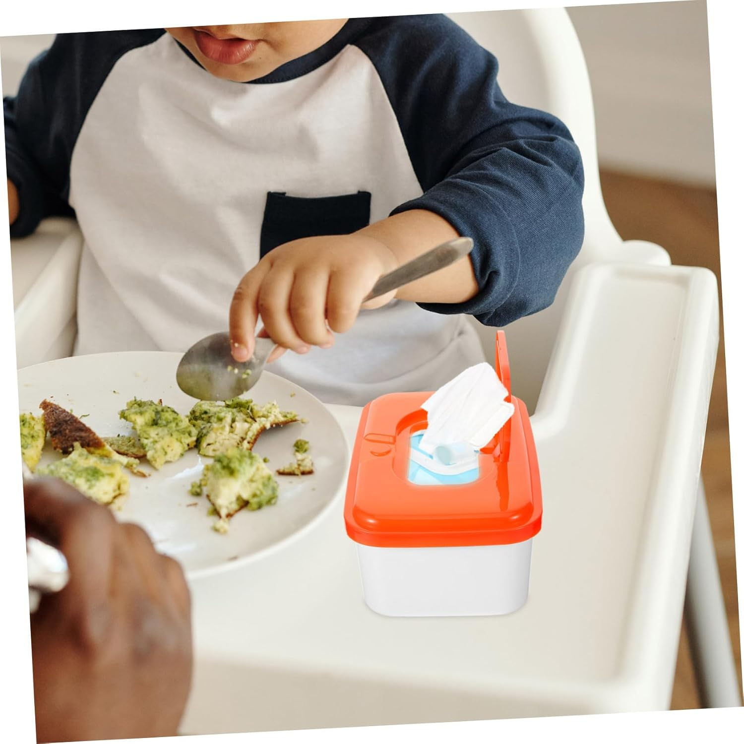 TIDTALEO Baby Wipes Dispenser Container Plastic Pp Baby Wipe Holder Box High-Profile Design Suitable for Travel and Outdoor Use 2Pcs Random Color image number 1