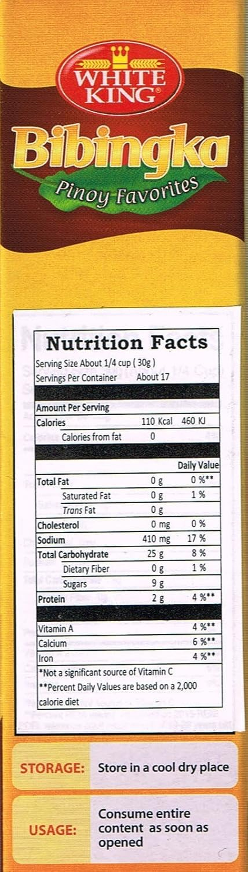 White King Bibingka Bake Mix 500G - 500 G (Pack Of 1) image number 2