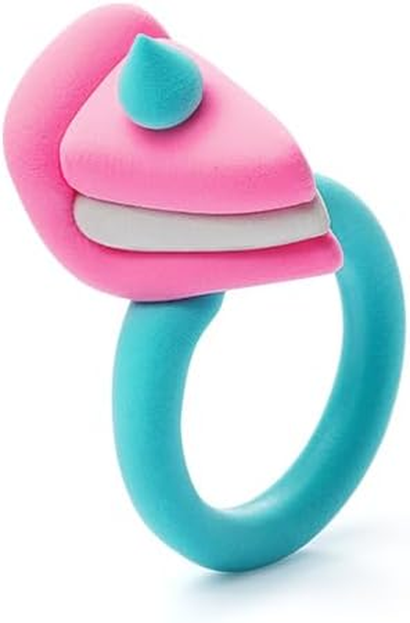 Hey Clay Bijou Sweet Rings - Clay Kit for DIY Accessories - Air Dry Clay with Tools and Interactive App for Kids Ages 4-8 image number 2