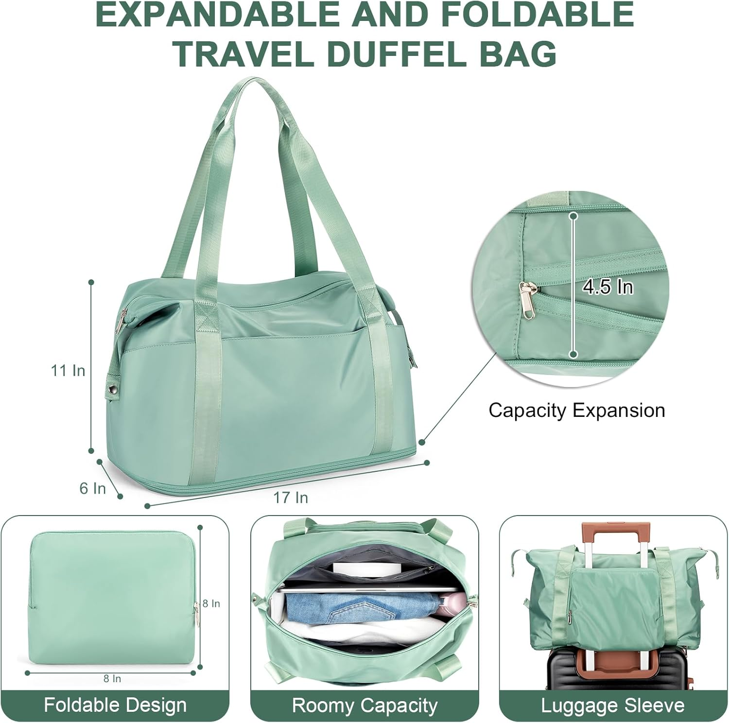 Large Travel Backpack for Women Men, Personal Item Airline Approved,17 Inch Backpack for Travel - Blue image number 4