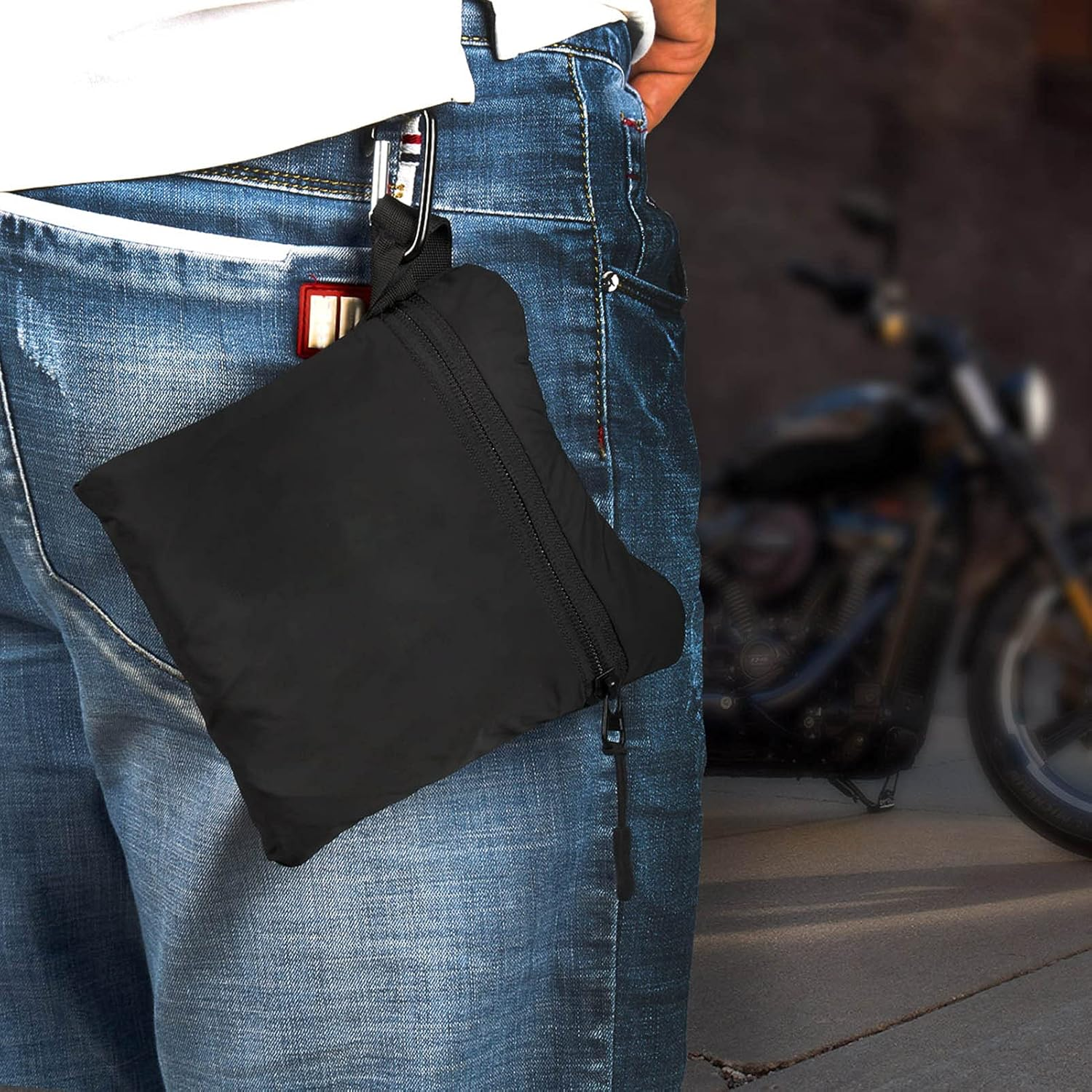 Motorcycle Backpack, Foldable Packable Backpack, Helmet Backpack, Folding Travel Backpack with Helmet Holder, for Hiking Camping Cycling Traveling image number 6