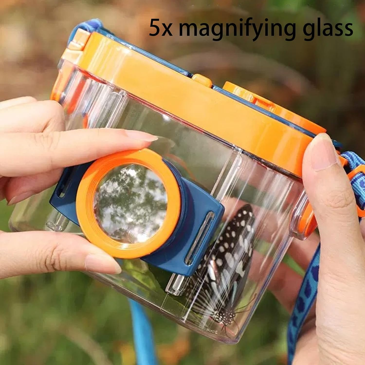 DONHUA Bug Catcher Kit,Habitat with Magnified Viewer Magnifying Glass, Tweezers, Bug Catcher Explore Nature Outdoor Exploration for Boys Girls image number 3