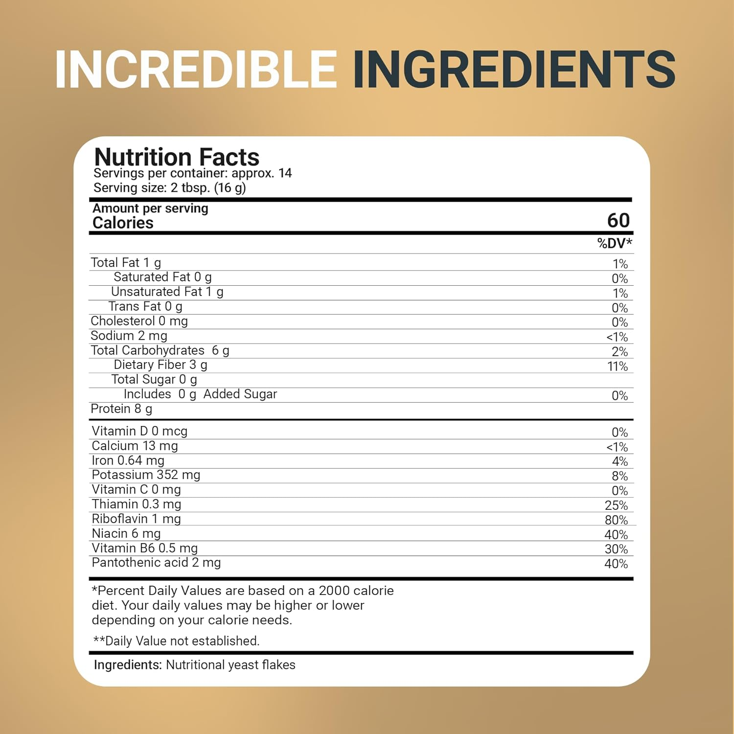 Dr. Berg'S Premium Nutritional Yeast Flakes| Gluten Free & Non-Gmo | Nutritional Yeast with B Vitamins | Keto & Vegan-Friendly Nutritional Yeast | 8Oz