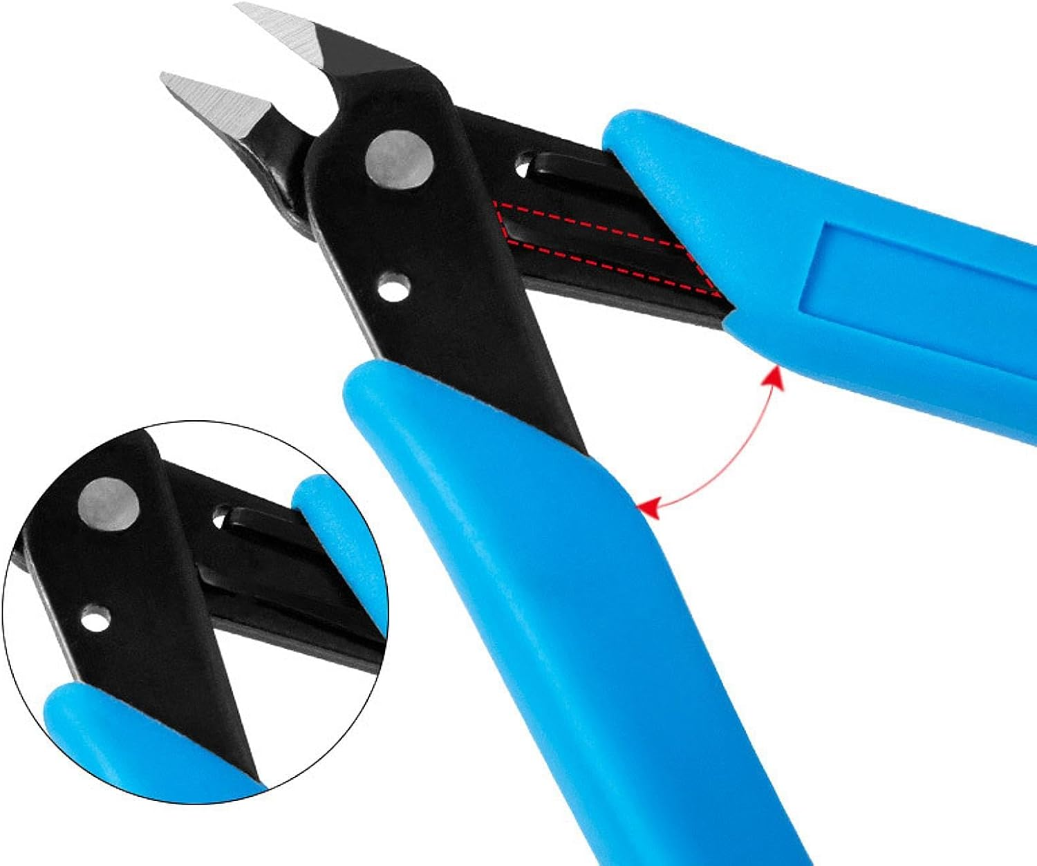 Eigell Nail Art Scissors Decoration Remover Rhinestone Remover Nippers for Manicure Accessory, Blue