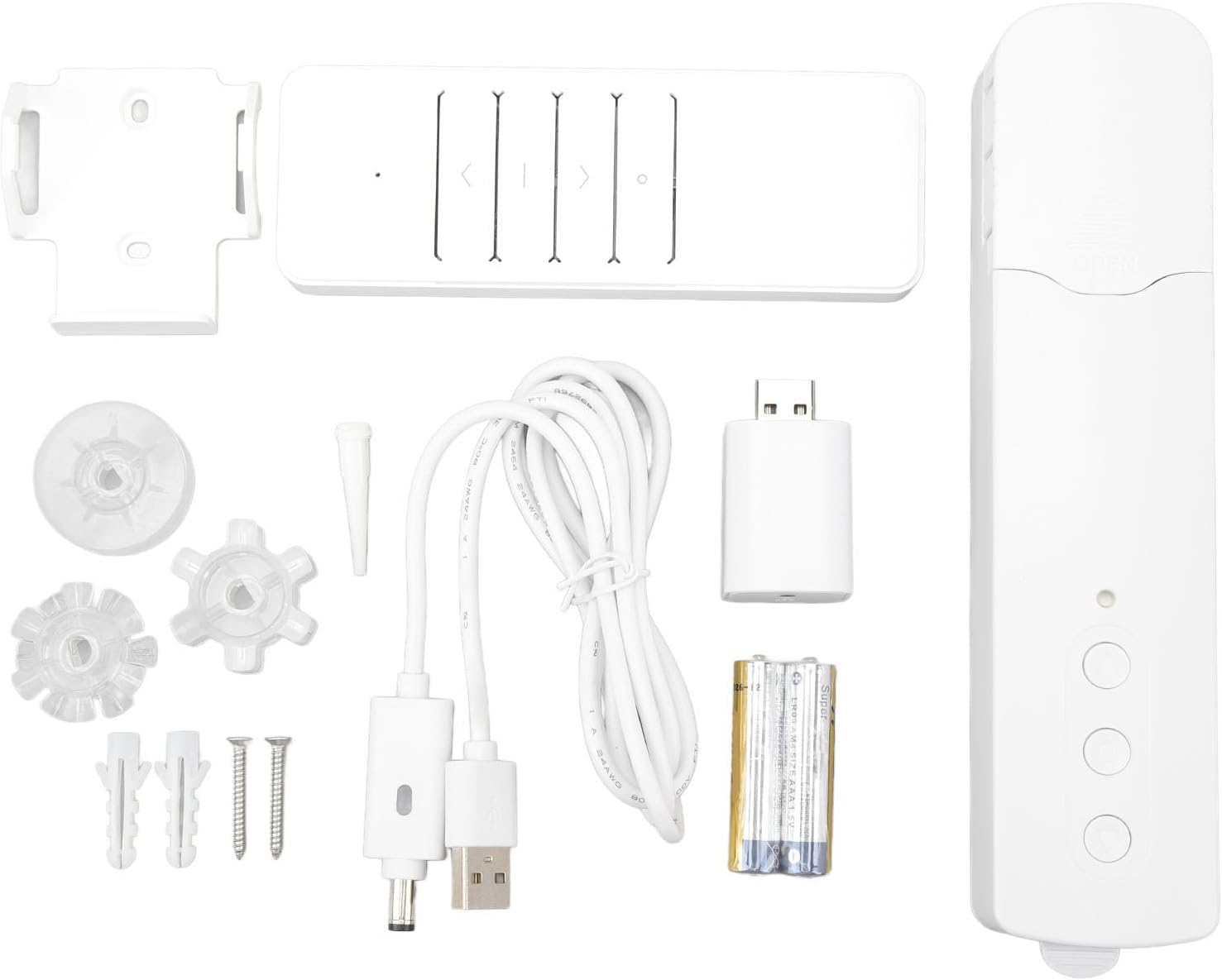 Wifi Smart Blind Motor, Motorized Smart Blinds Automation Control by Remote Controller and by Smart Phone, Voice, Timer Function, Compatible with Home Tuya Silent 30Db image number 4