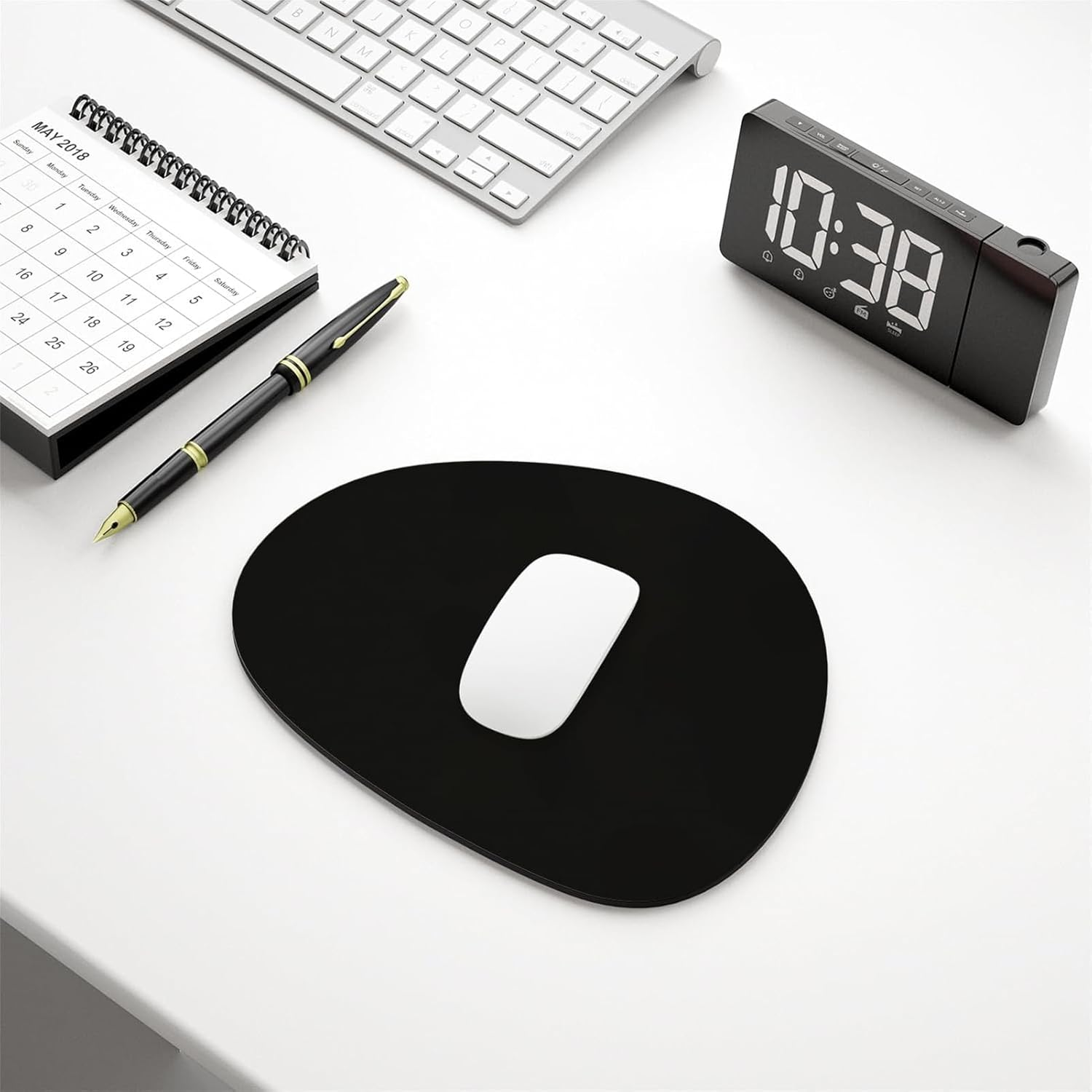 Cute Small Mouse Pad, Non-Slip Rubber Base with Washable Waterproof Fabric, Desk Mat for Office, Home, Gaming and Laptop Accessories image number 4